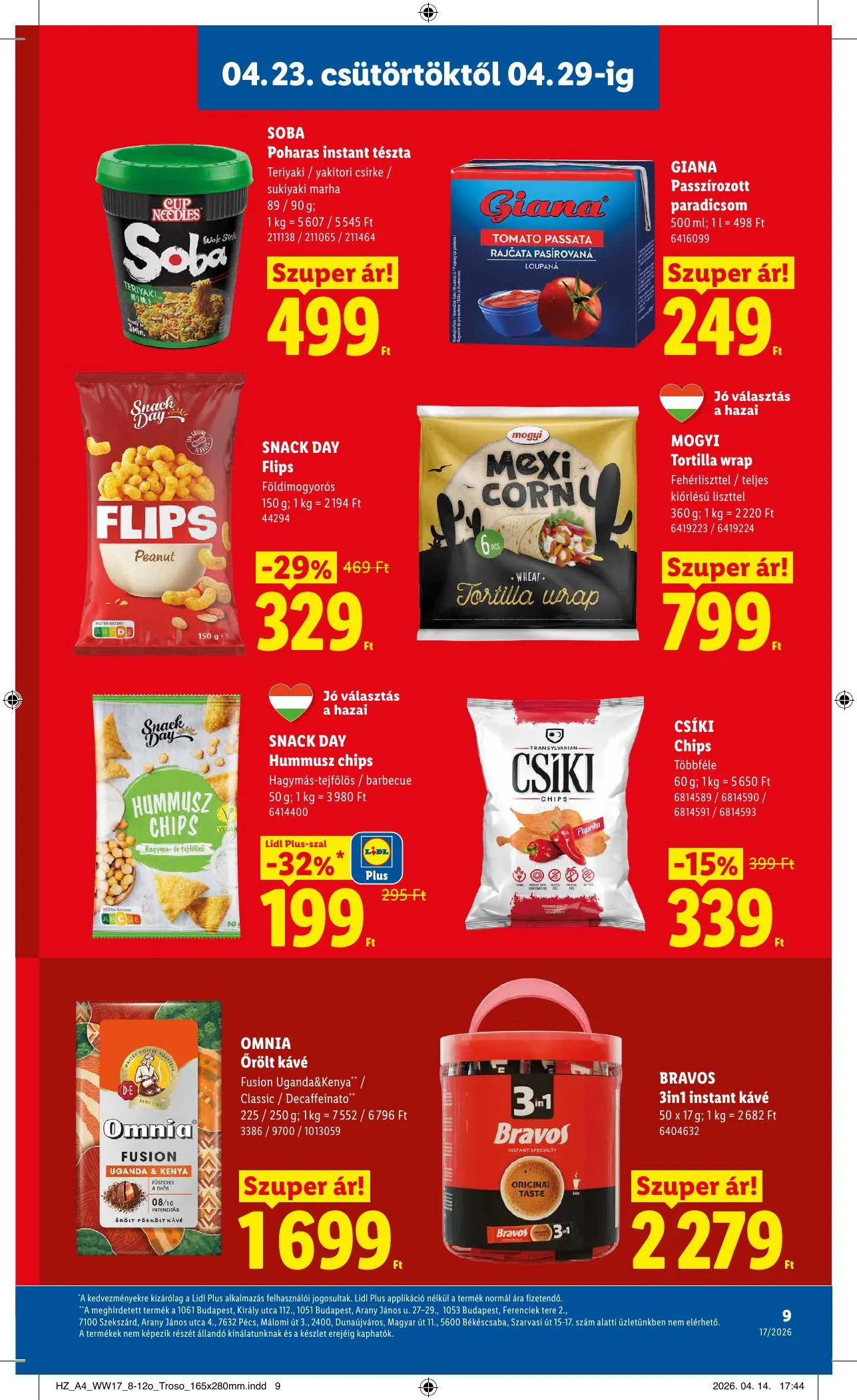 Lidl akciós újság 04.23–04.29 – 9. oldal