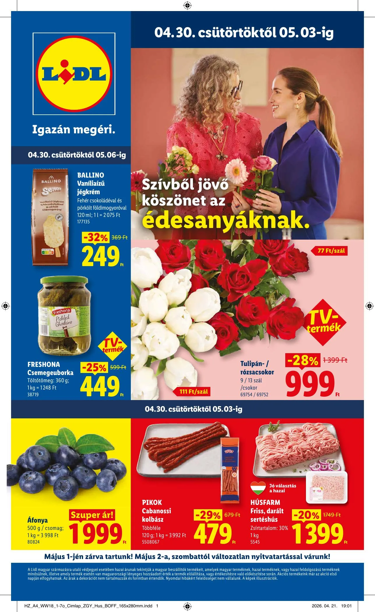 Lidl akciós újság 04.30–05.06