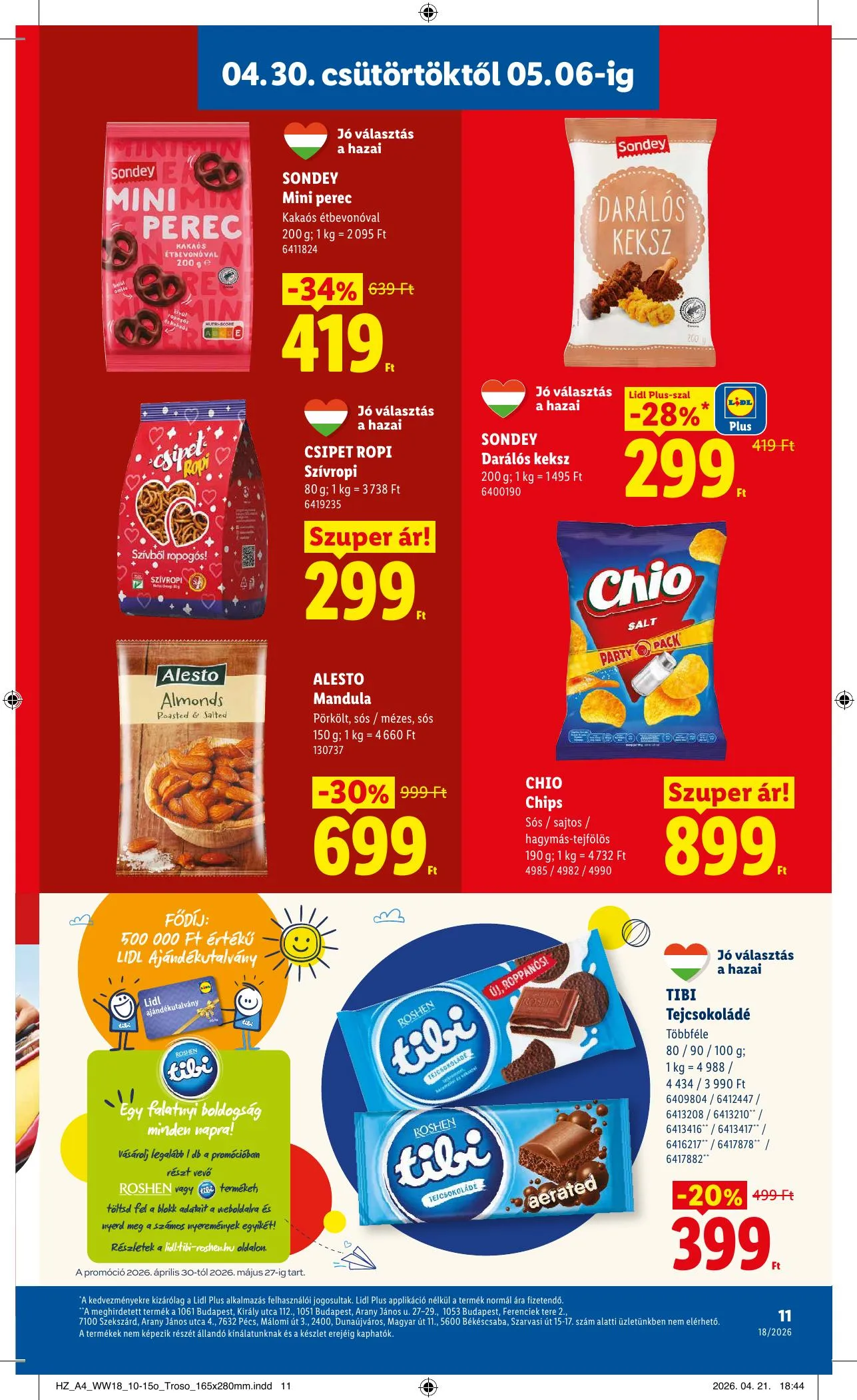 Lidl akciós újság 04.30–05.06 – 11. oldal