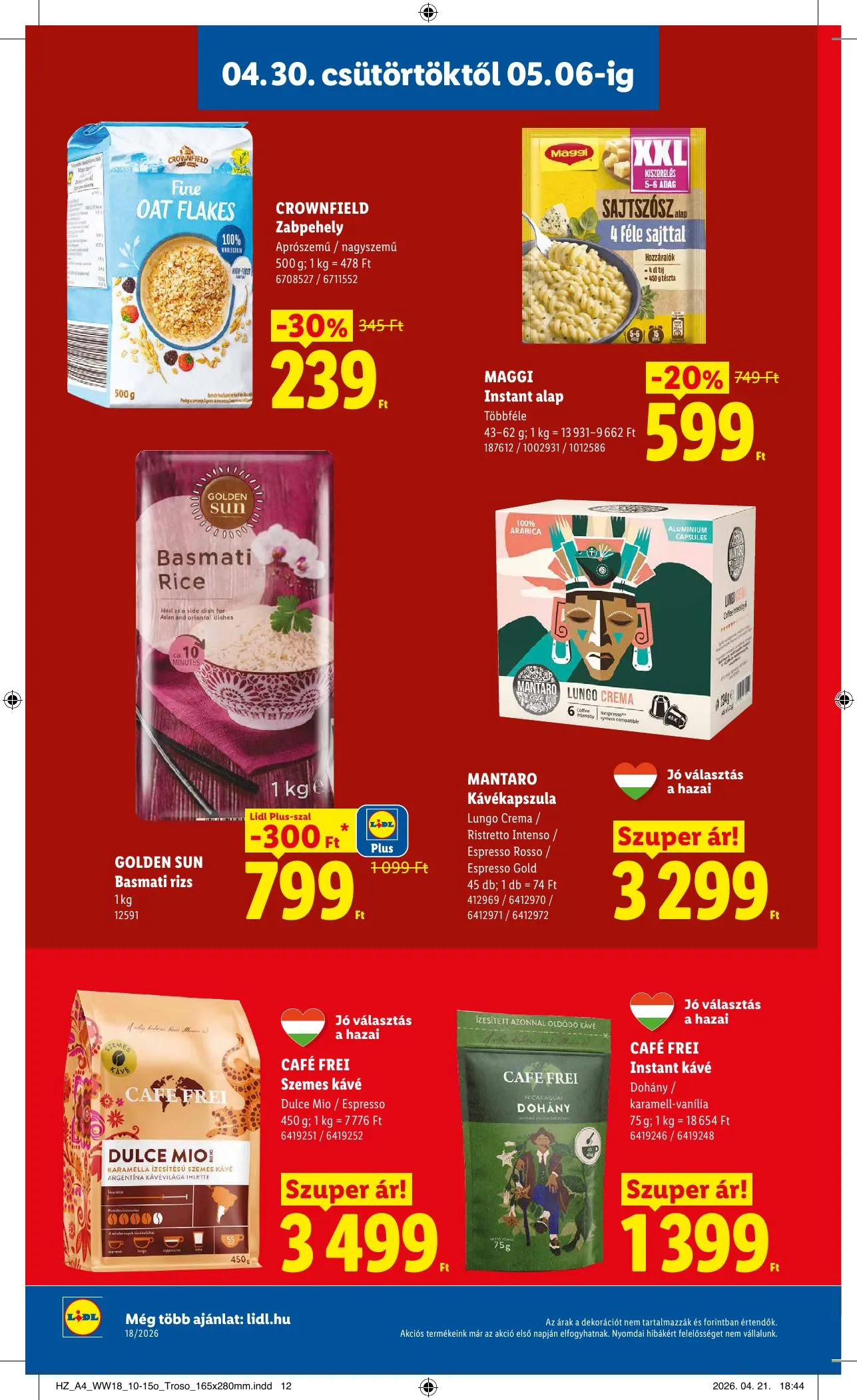 Lidl akciós újság 04.30–05.06 – 12. oldal