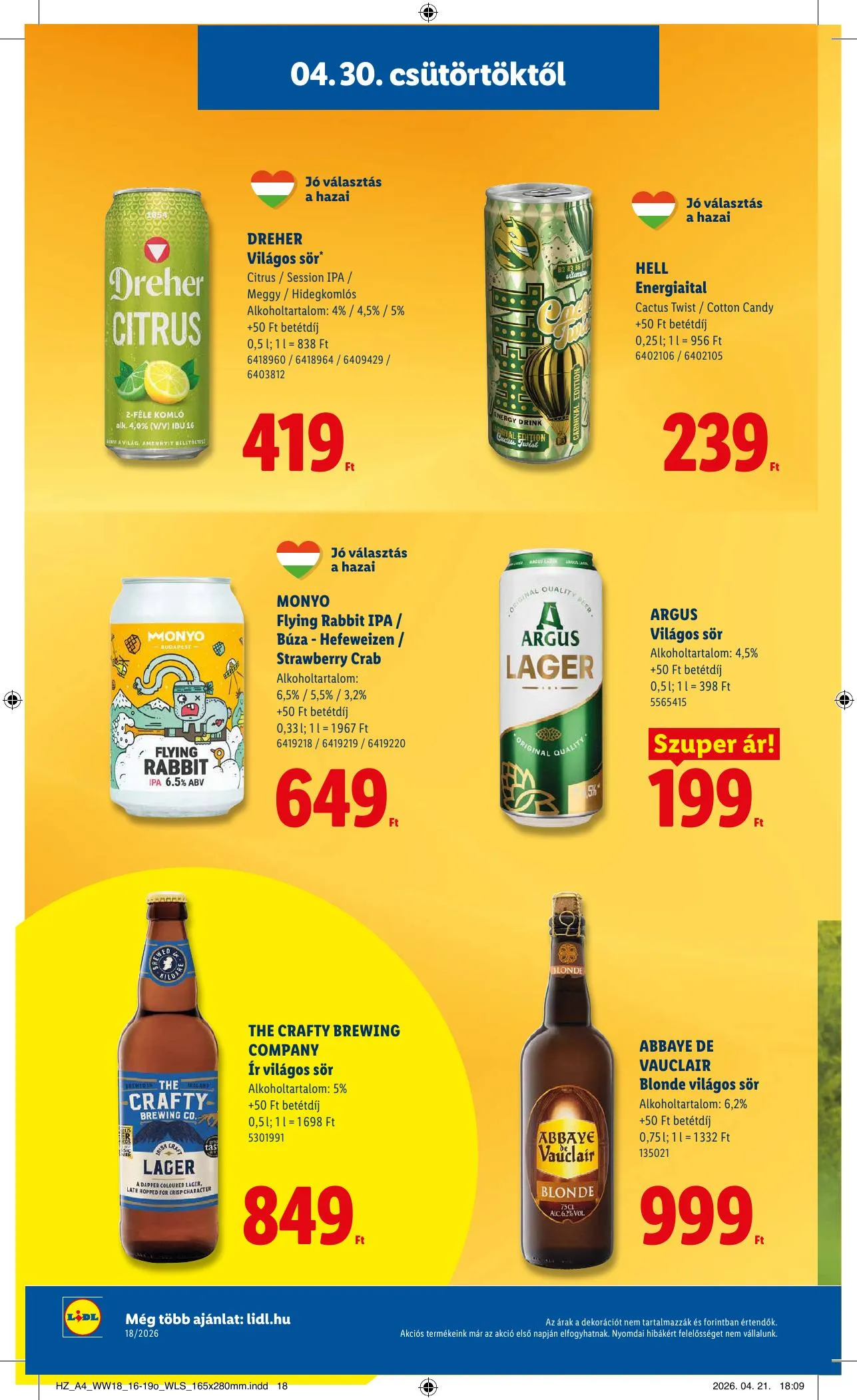 Lidl akciós újság 04.30–05.06 – 18. oldal