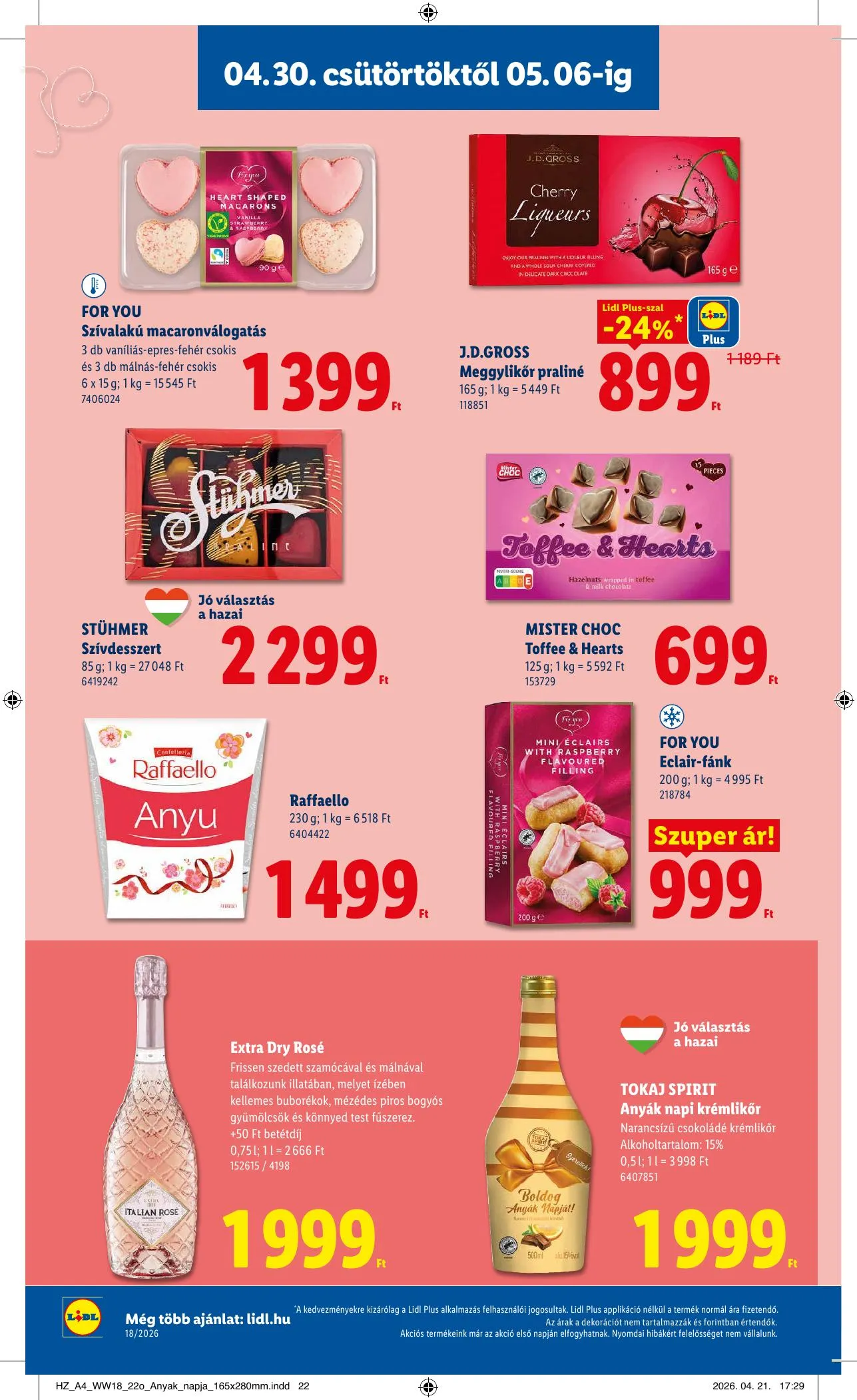 Lidl akciós újság 04.30–05.06 – 22. oldal