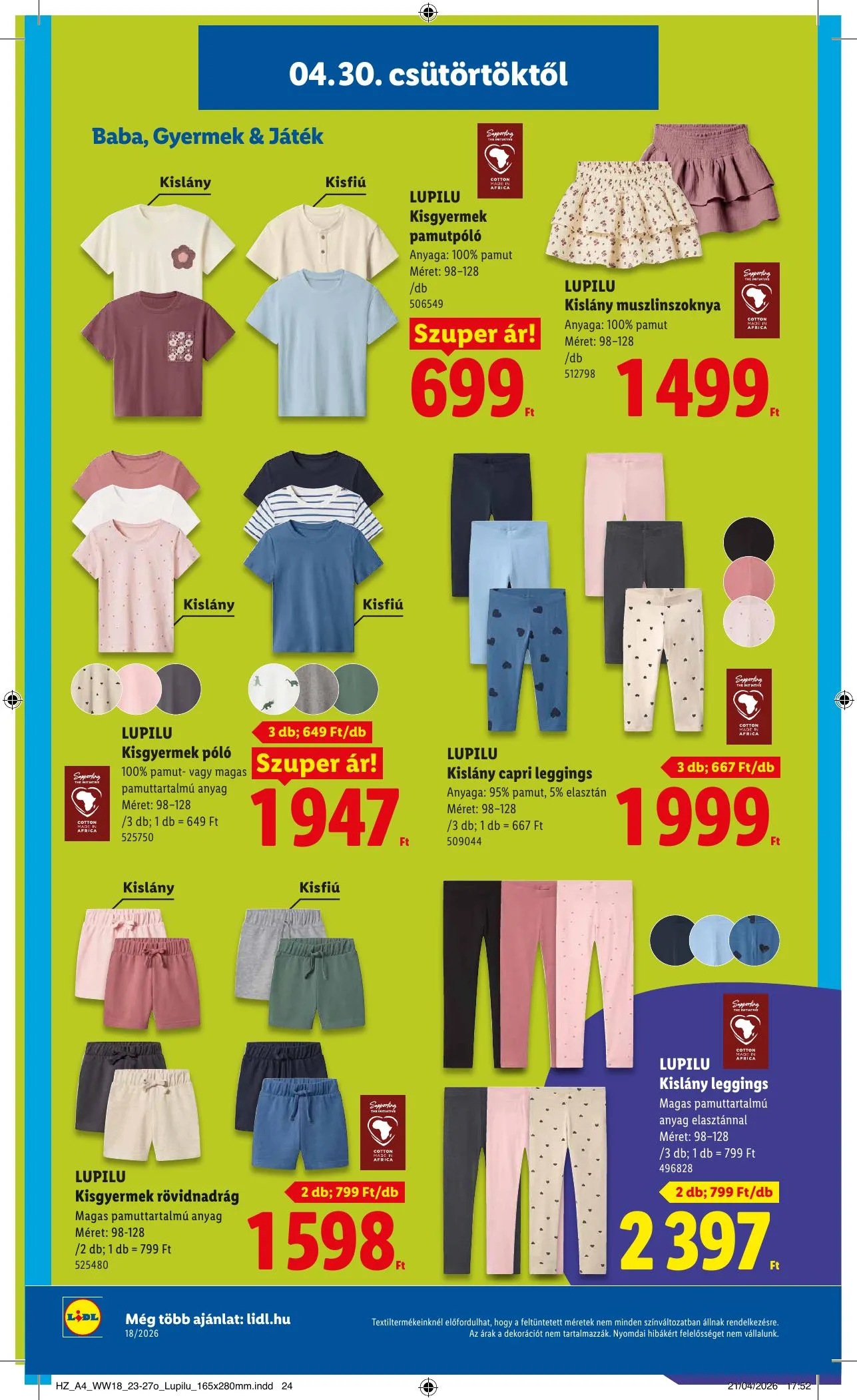 Lidl akciós újság 04.30–05.06 – 26. oldal