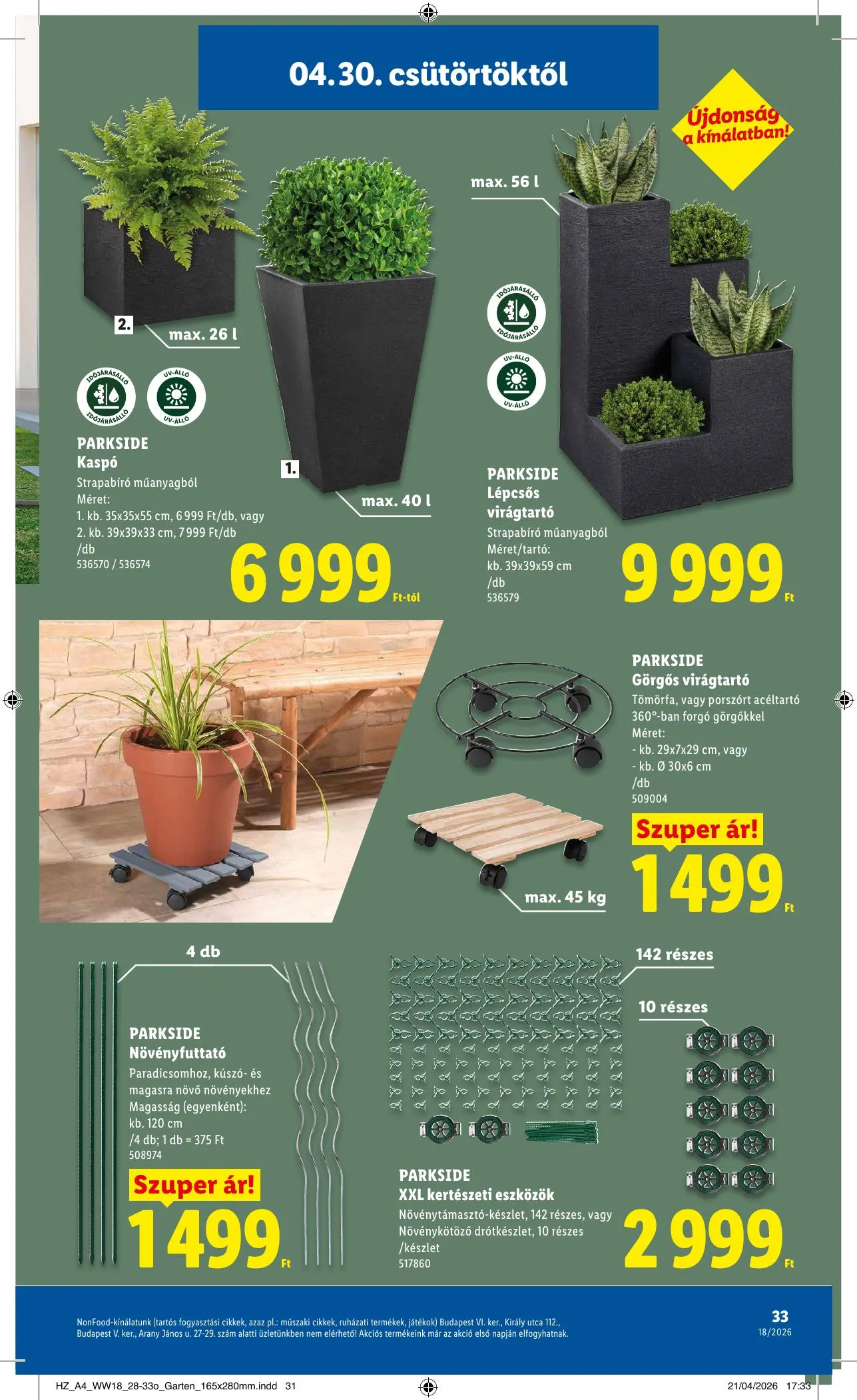 Lidl akciós újság 04.30–05.06 – 33. oldal