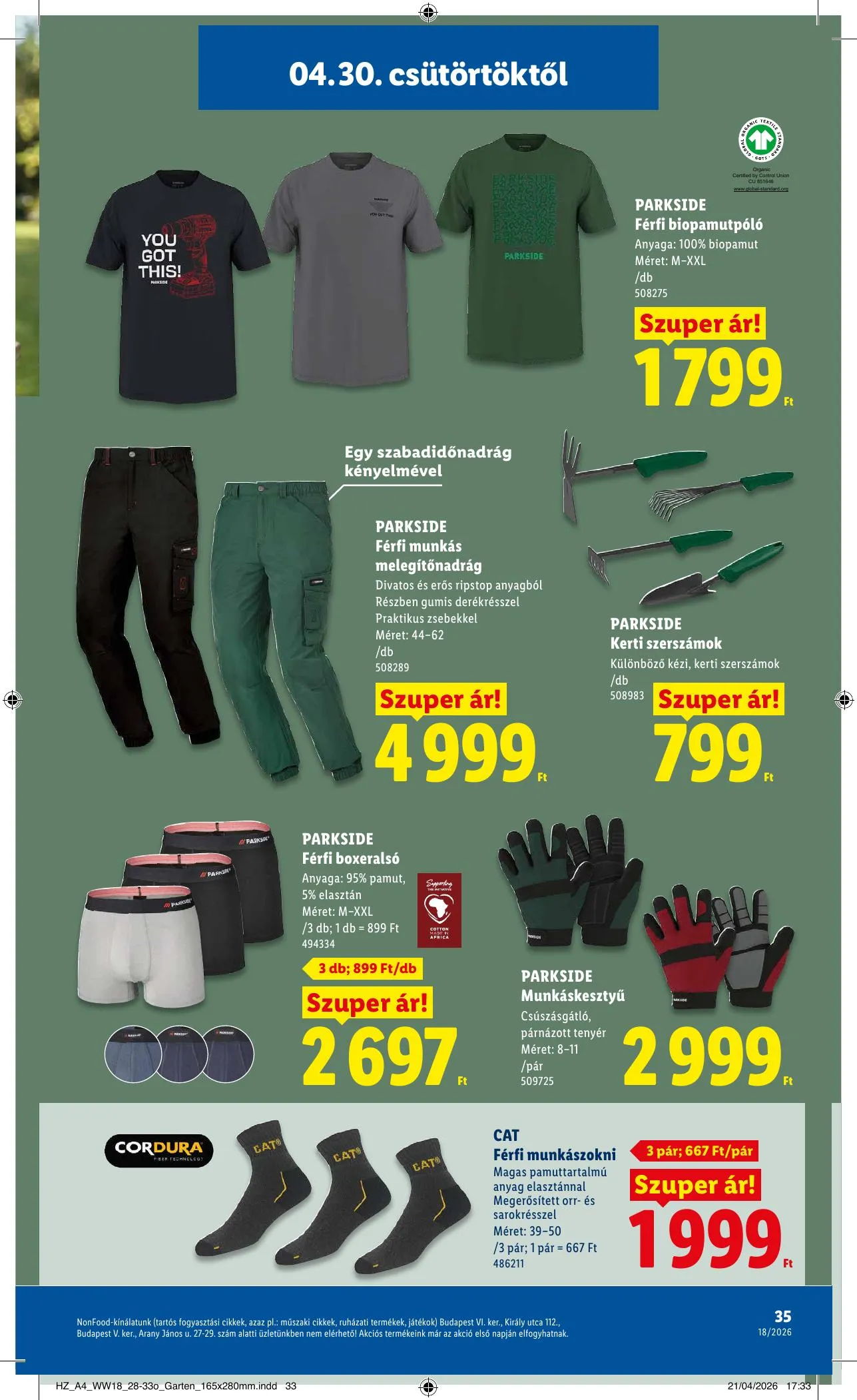 Lidl akciós újság 04.30–05.06 – 35. oldal