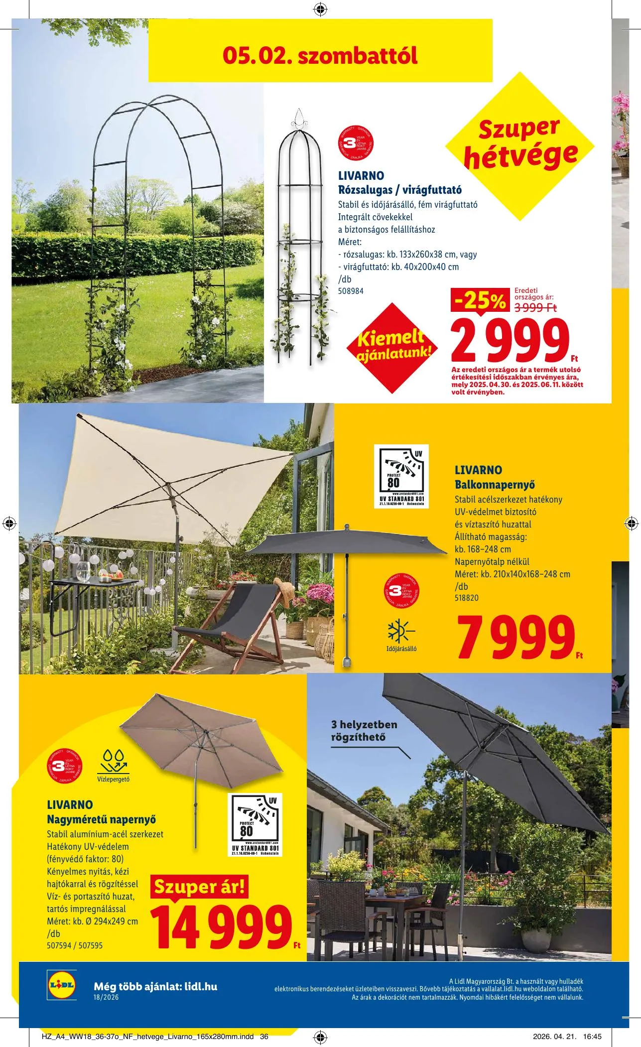 Lidl akciós újság 04.30–05.06 – 40. oldal