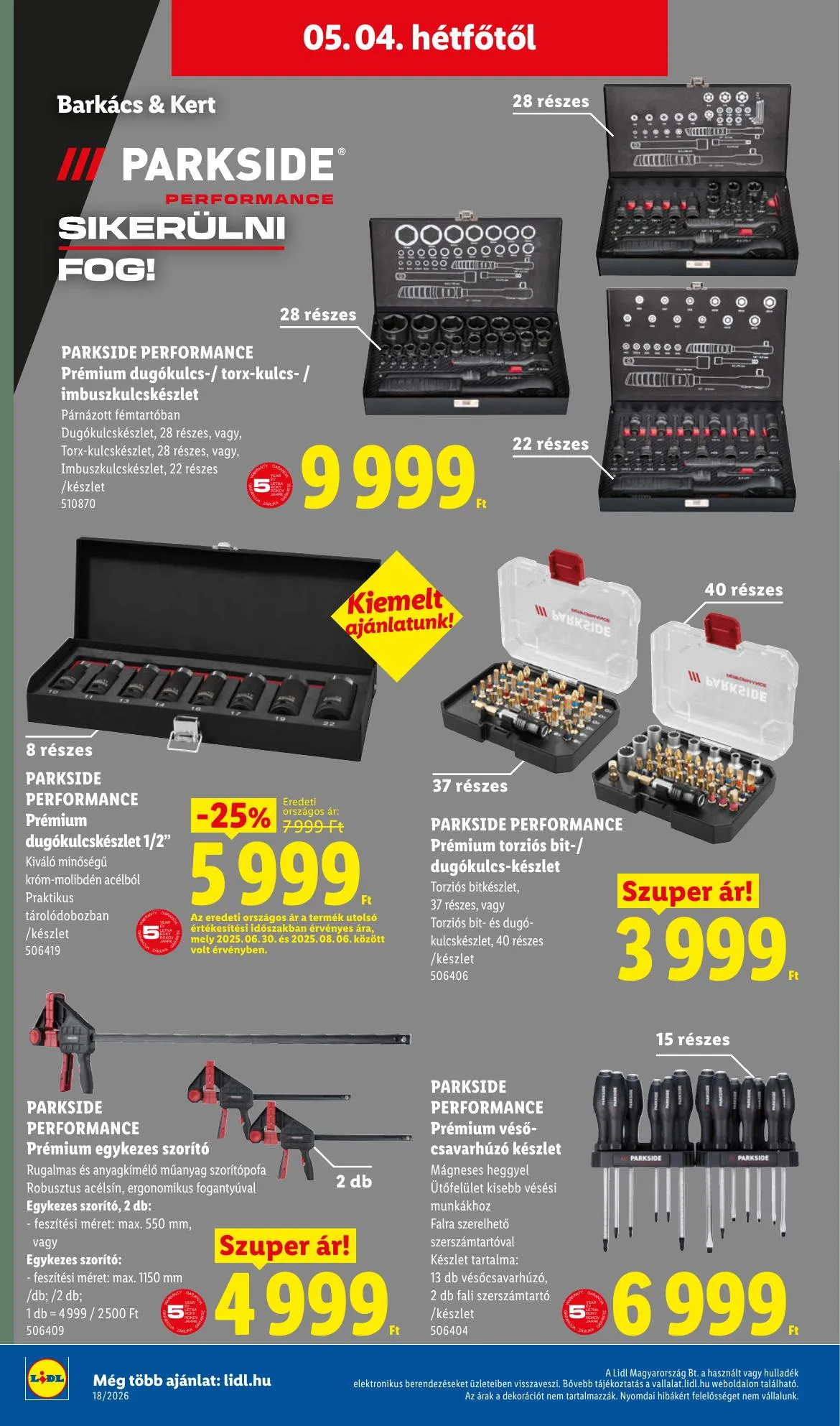 Lidl akciós újság 04.30–05.06 – 46. oldal