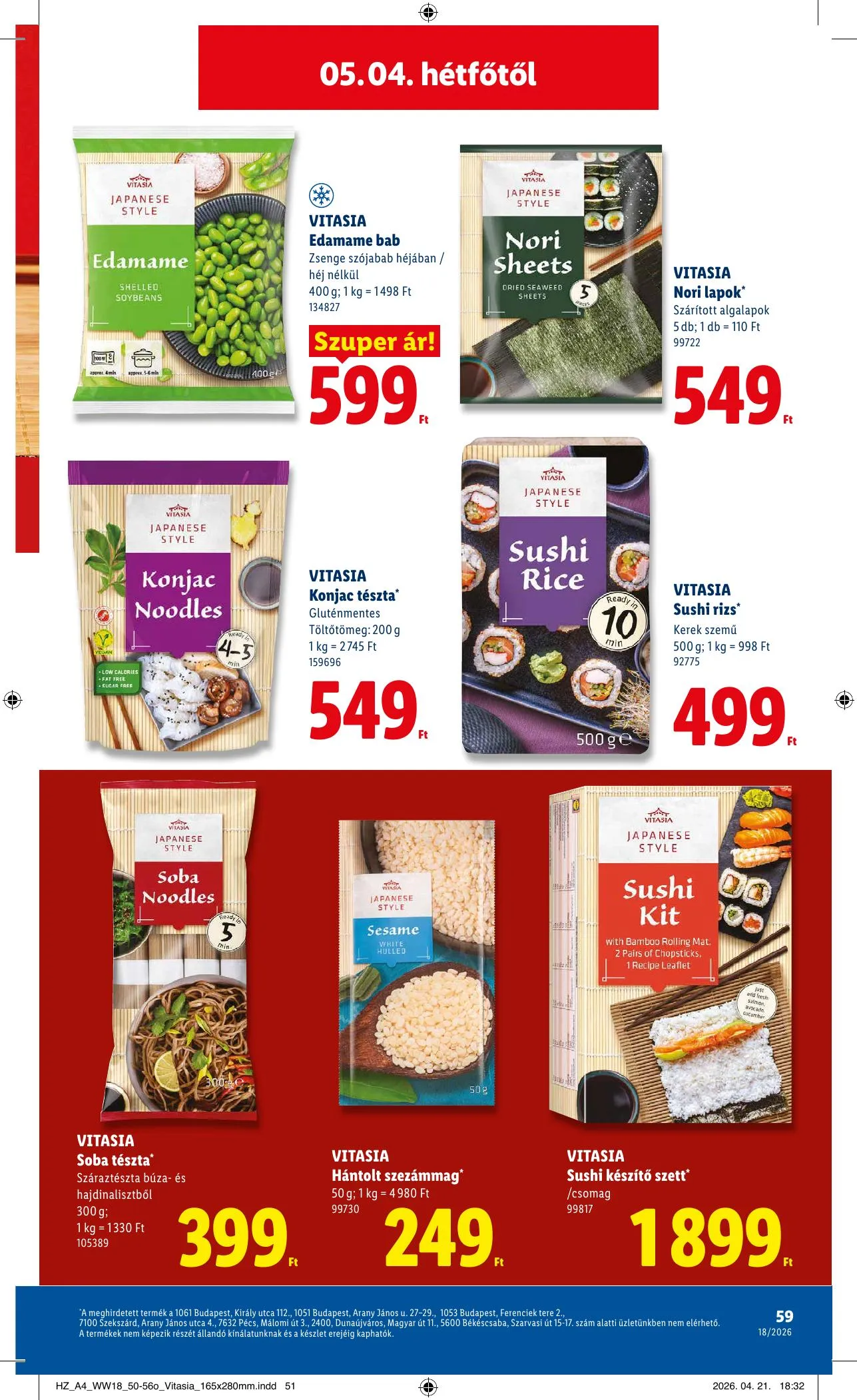 Lidl akciós újság 04.30–05.06 – 59. oldal