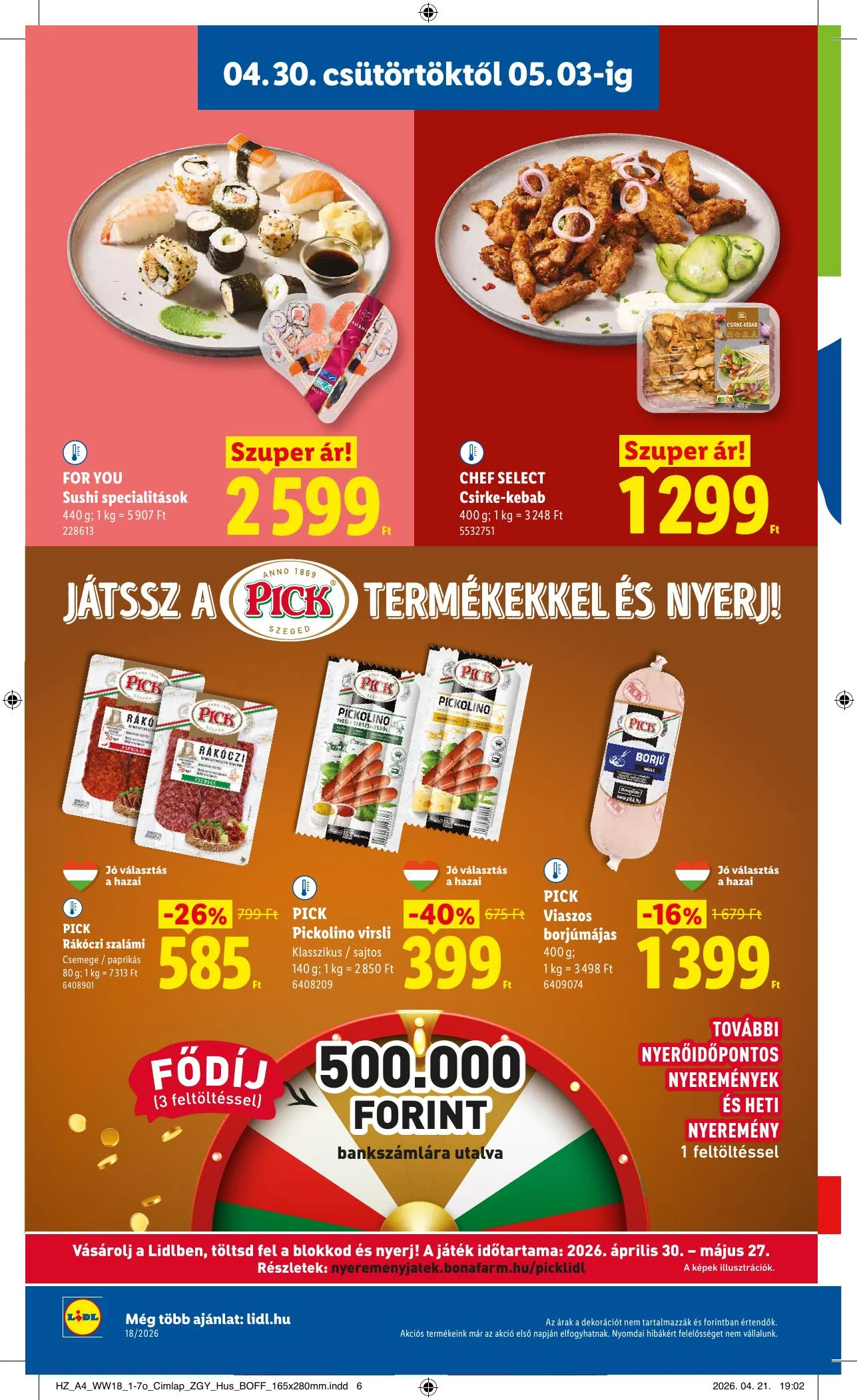 Lidl akciós újság 04.30–05.06 – 6. oldal