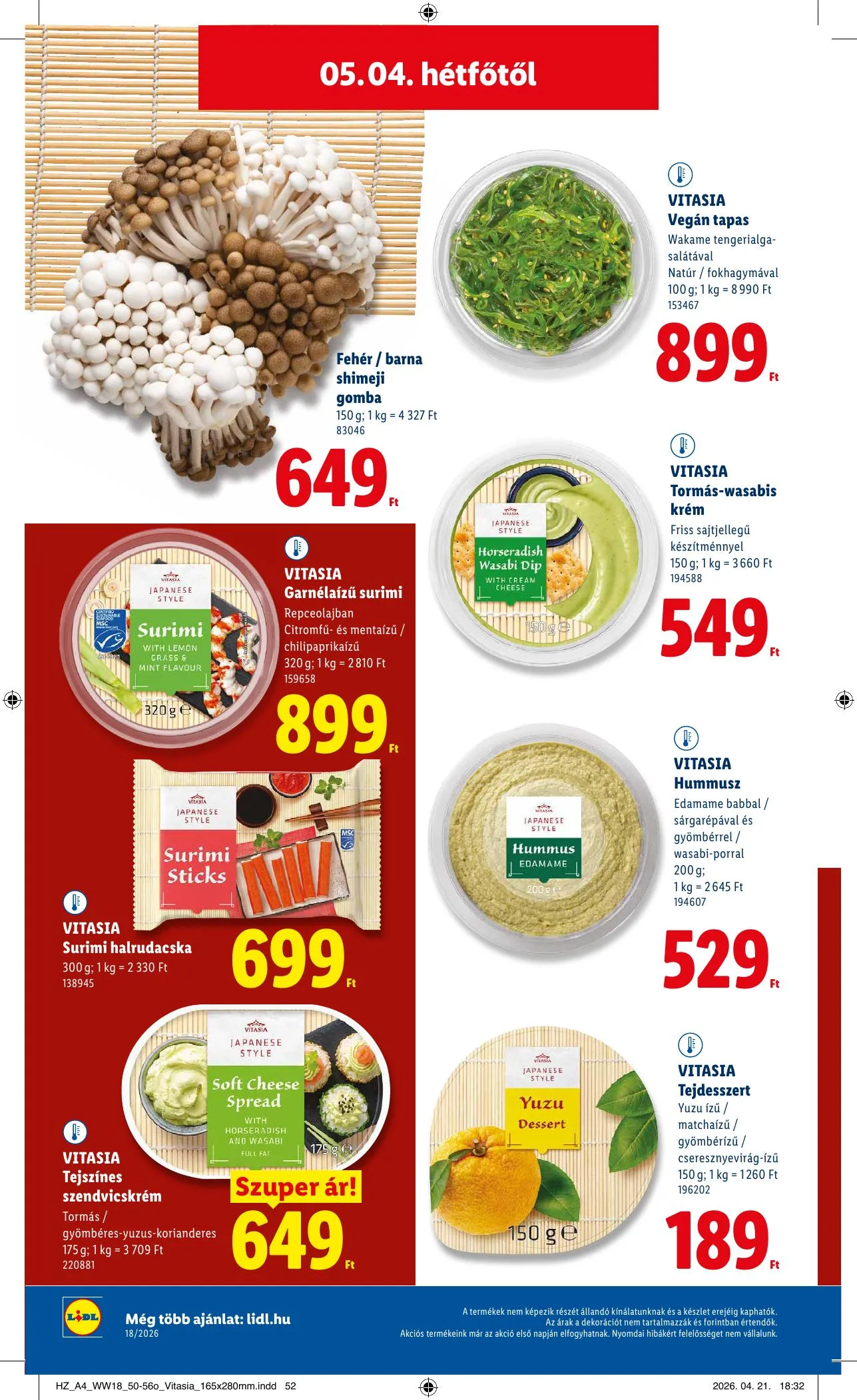 Lidl akciós újság 04.30–05.06 – 60. oldal