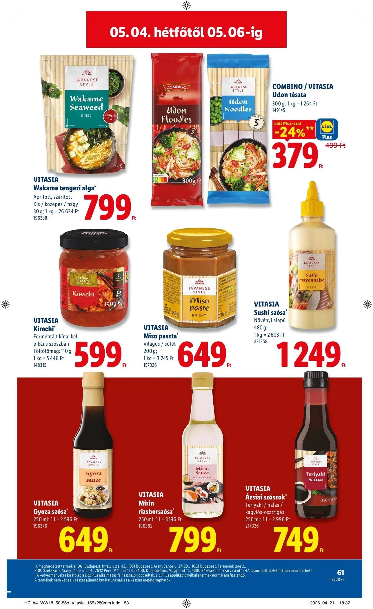 Lidl akciós újság 04.30–05.06 – 61. oldal