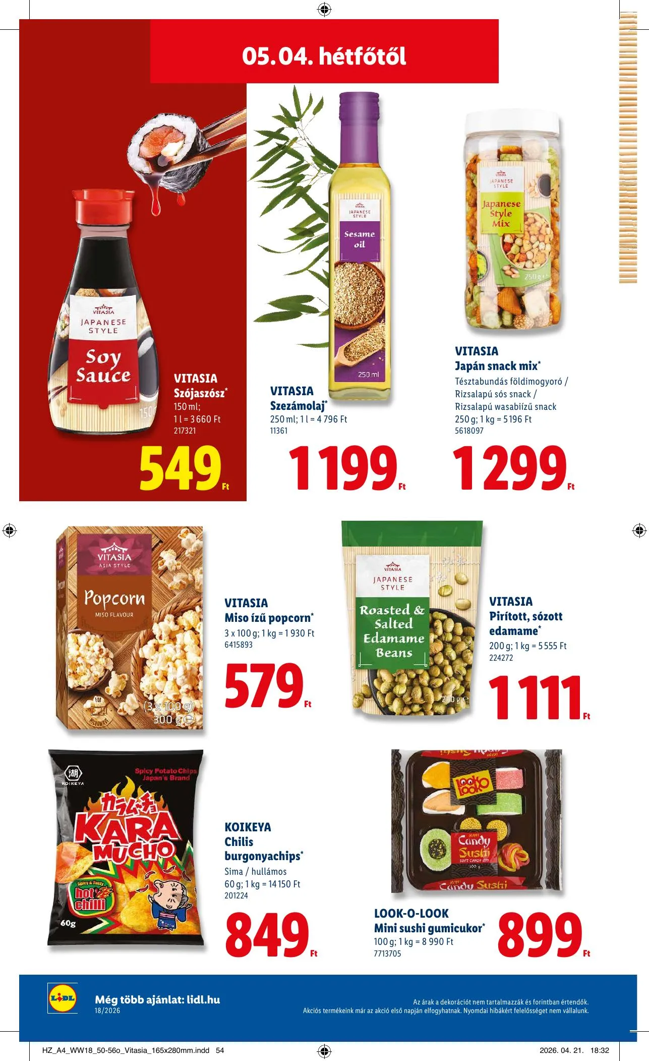 Lidl akciós újság 04.30–05.06 – 62. oldal
