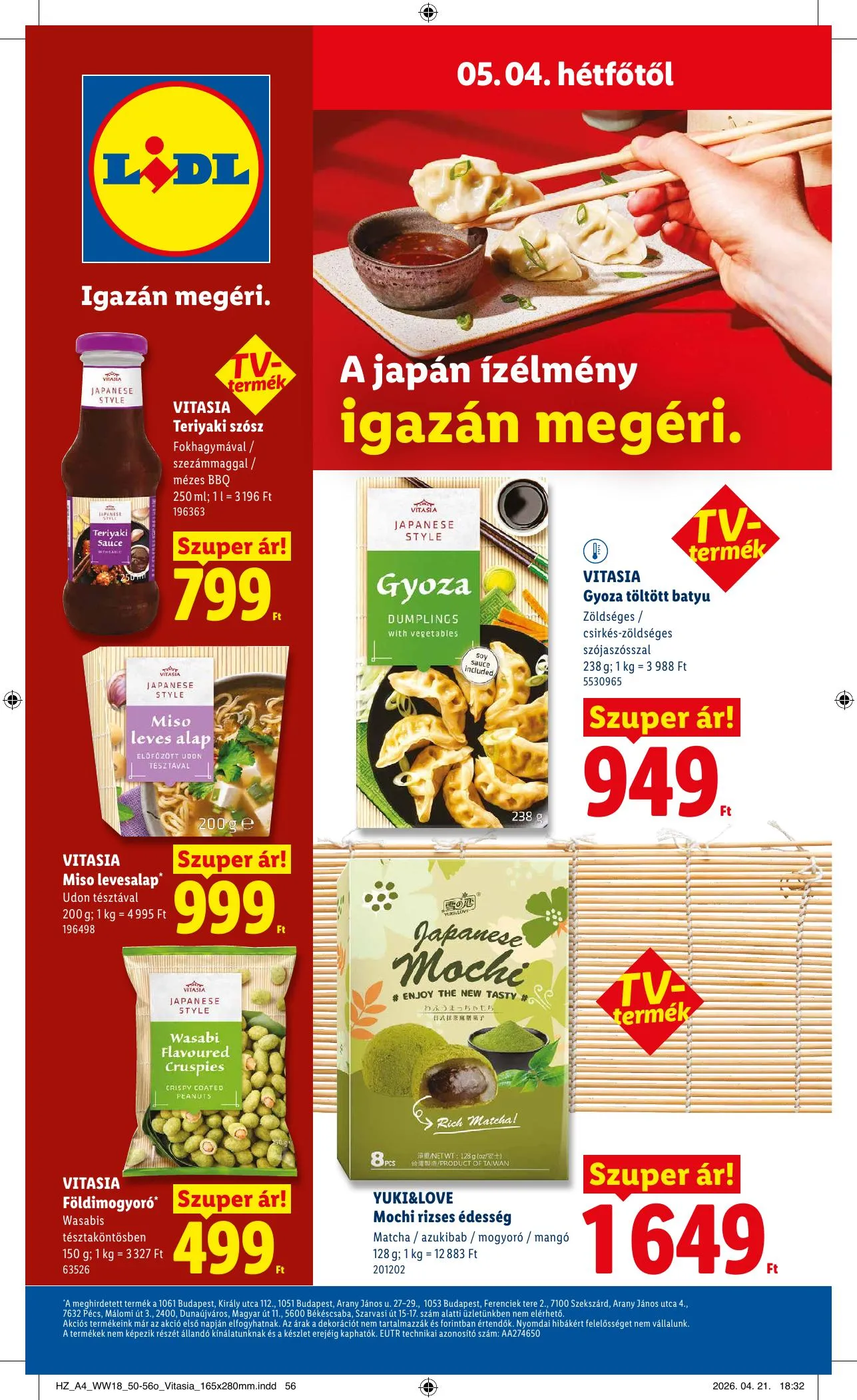 Lidl akciós újság 04.30–05.06 – 64. oldal