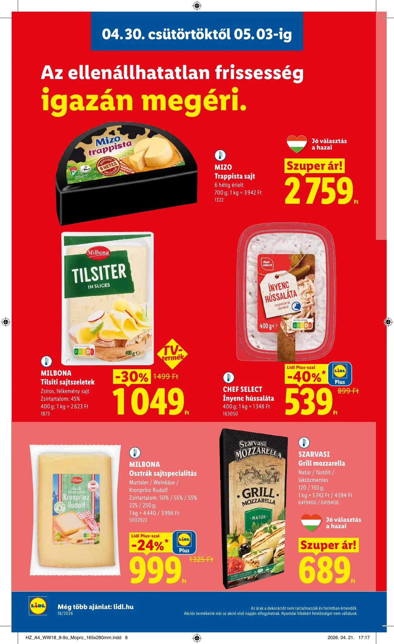 Lidl akciós újság 04.30–05.06 – 8. oldal