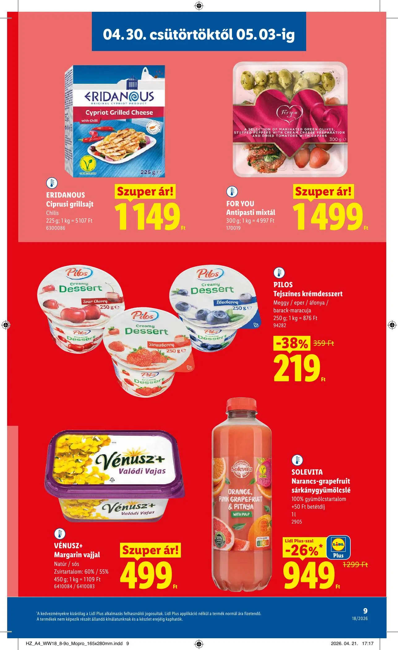 Lidl akciós újság 04.30–05.06 – 9. oldal