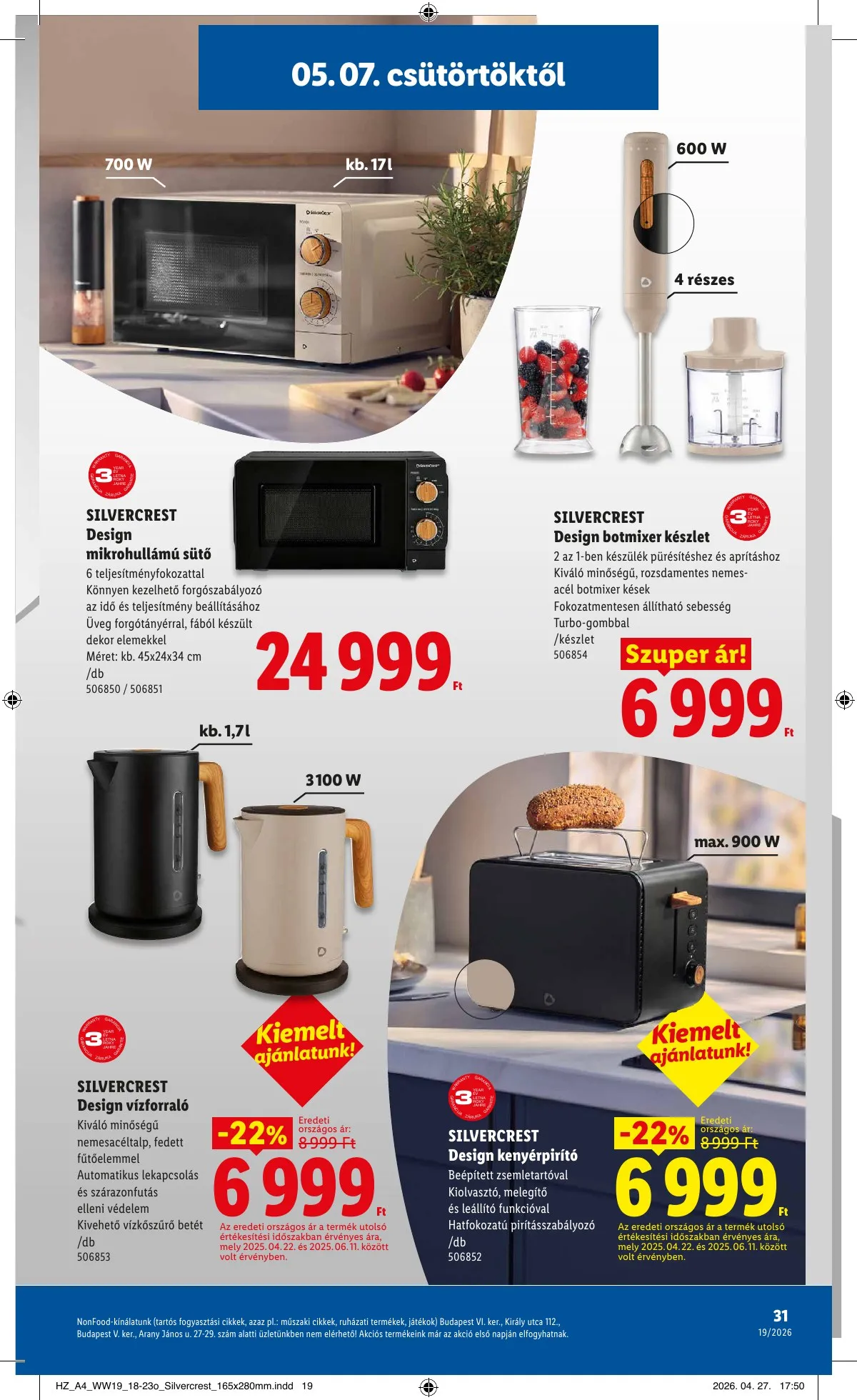 Lidl akciós újság 05.07–05.13 – 31. oldal