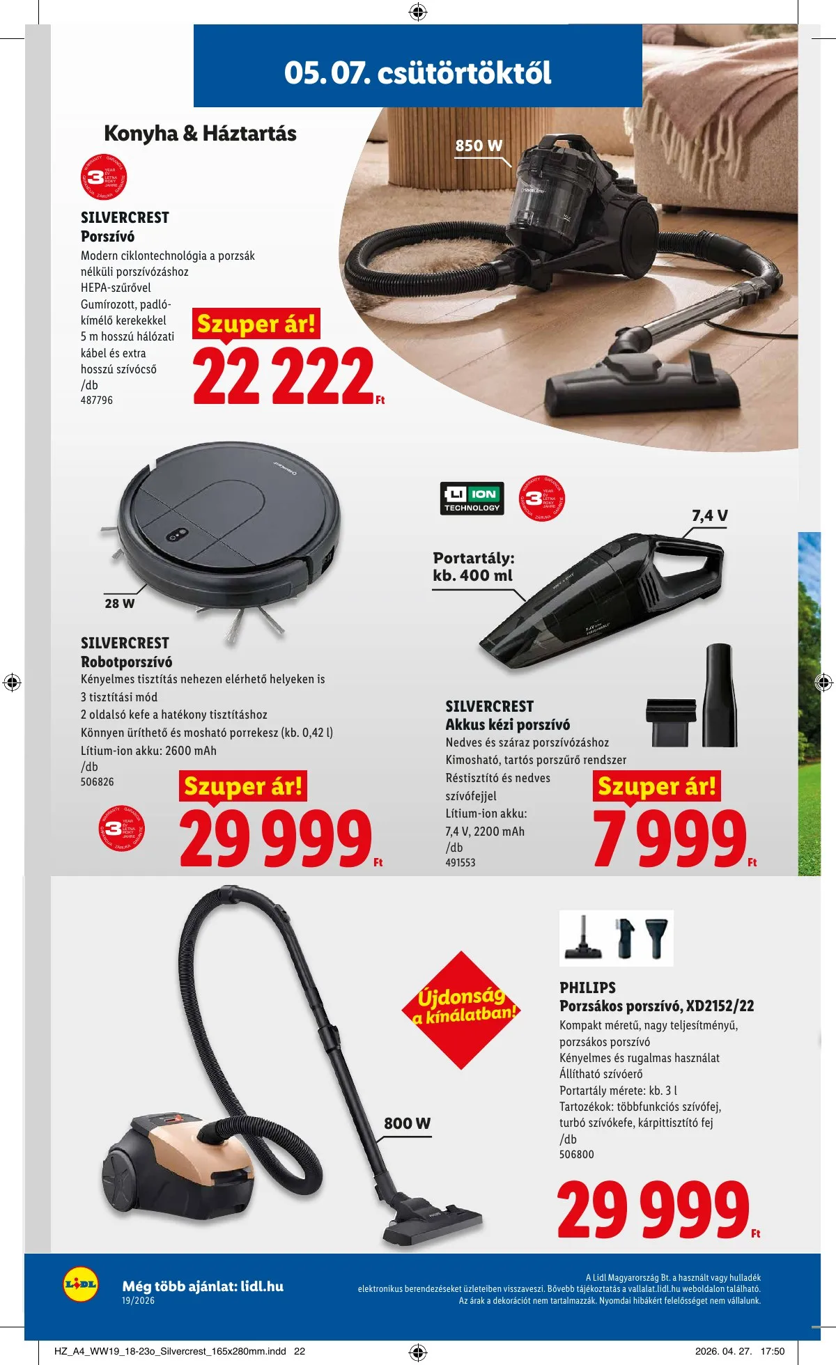 Lidl akciós újság 05.07–05.13 – 34. oldal