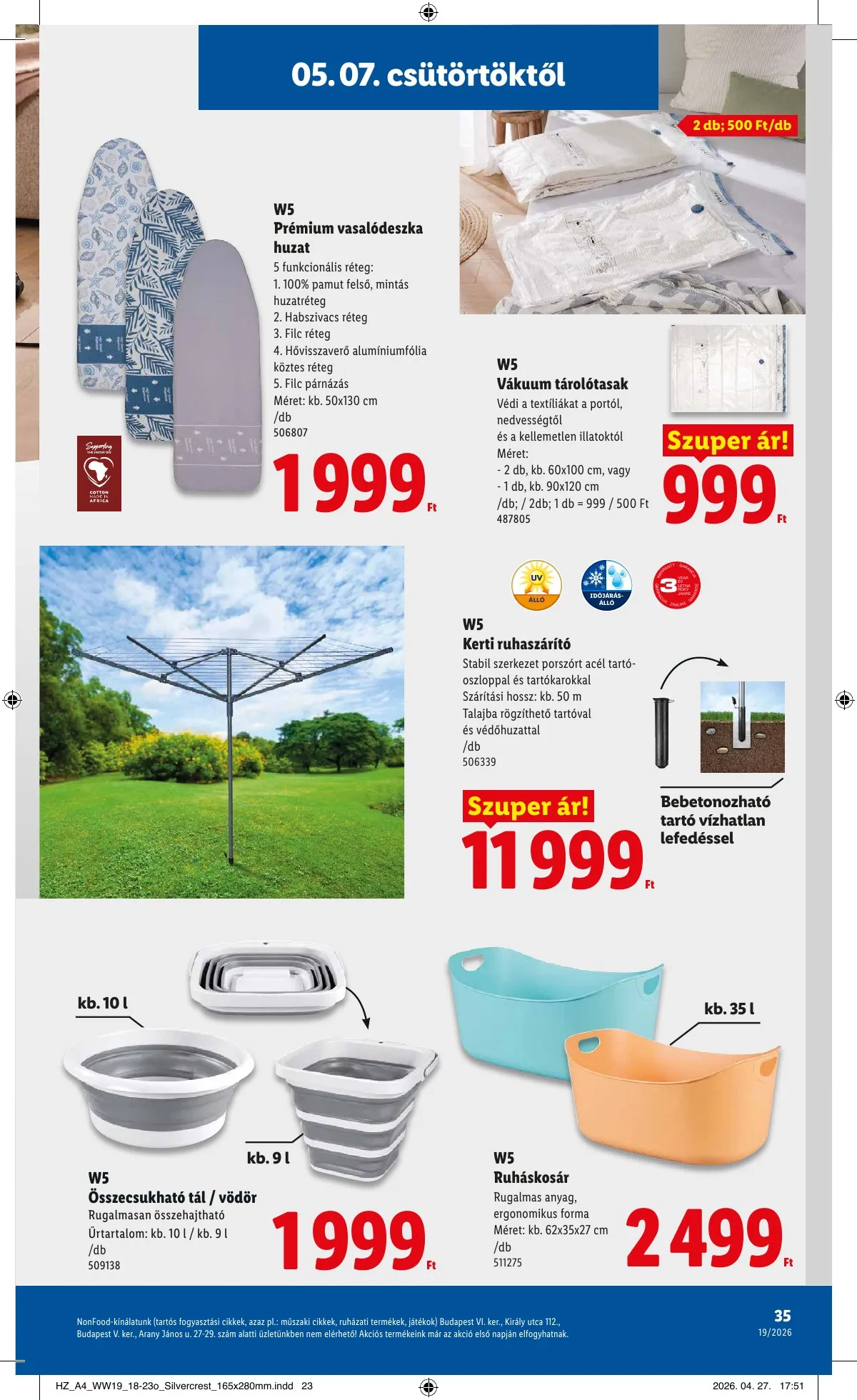 Lidl akciós újság 05.07–05.13 – 35. oldal