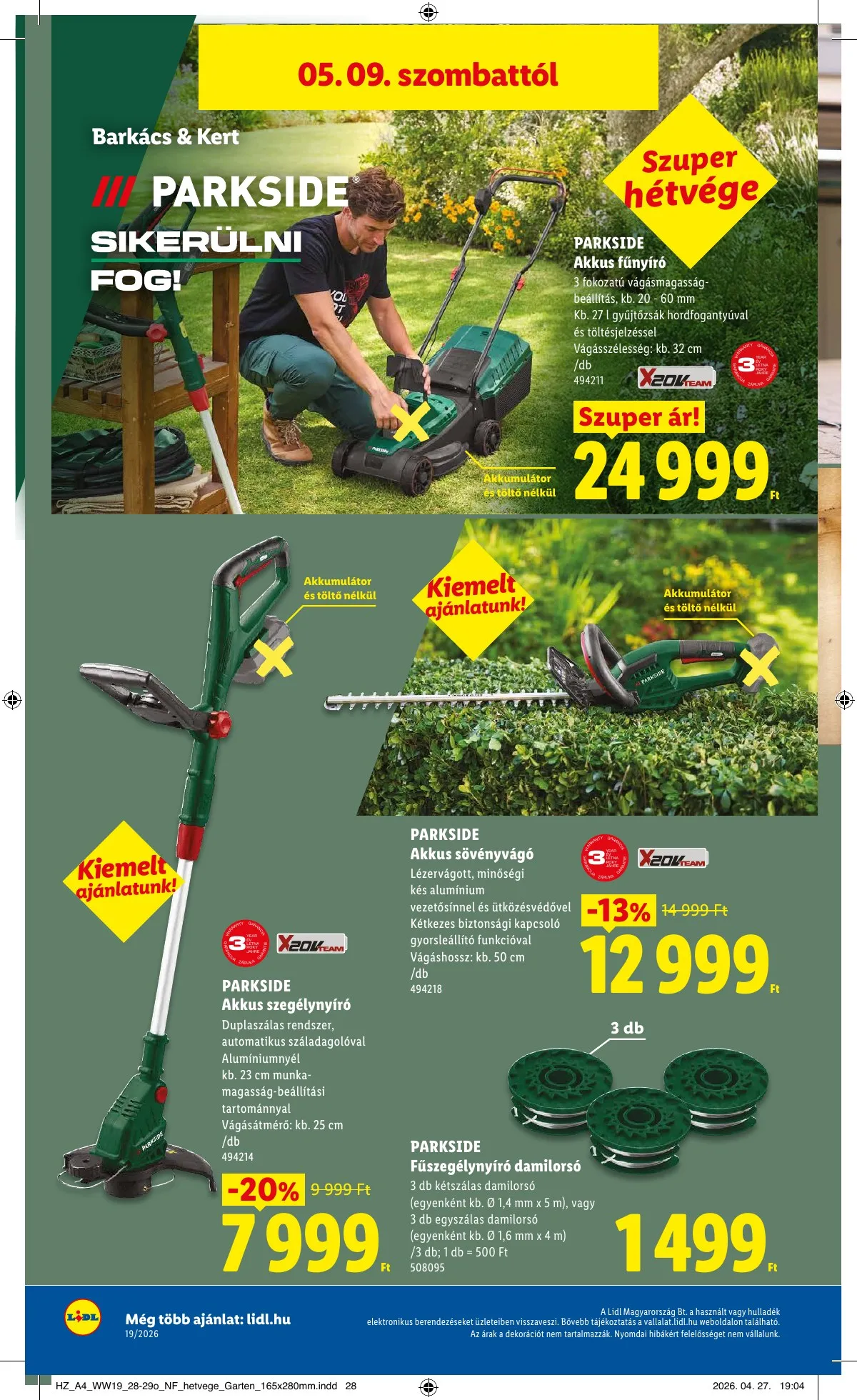 Lidl akciós újság 05.07–05.13 – 52. oldal