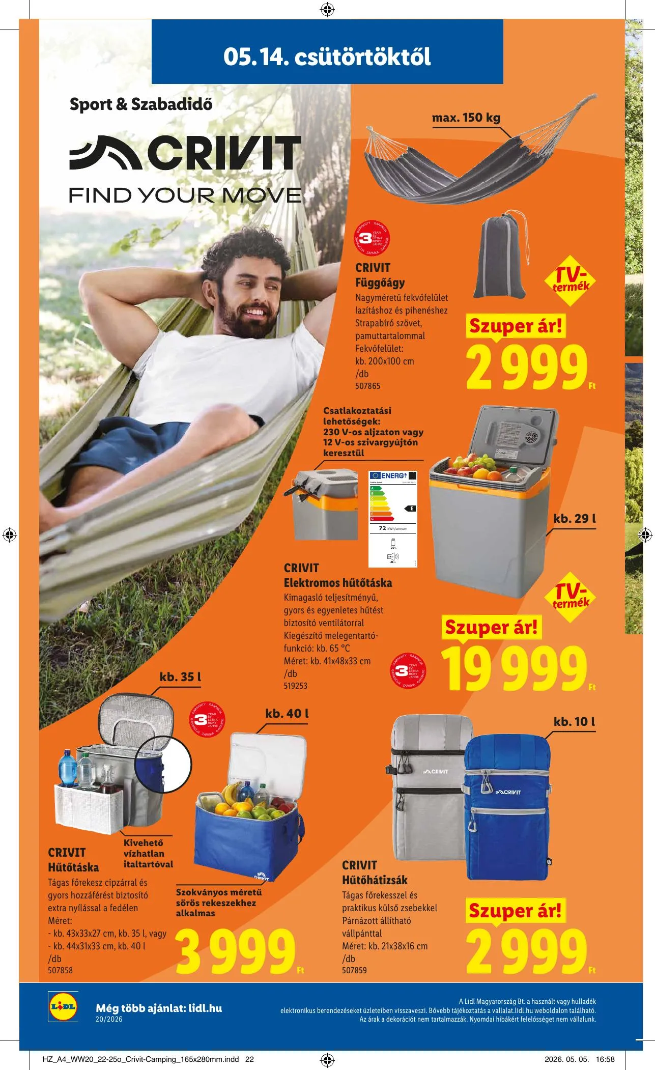 Lidl akciós újság 05.14–05.20 – 26. oldal