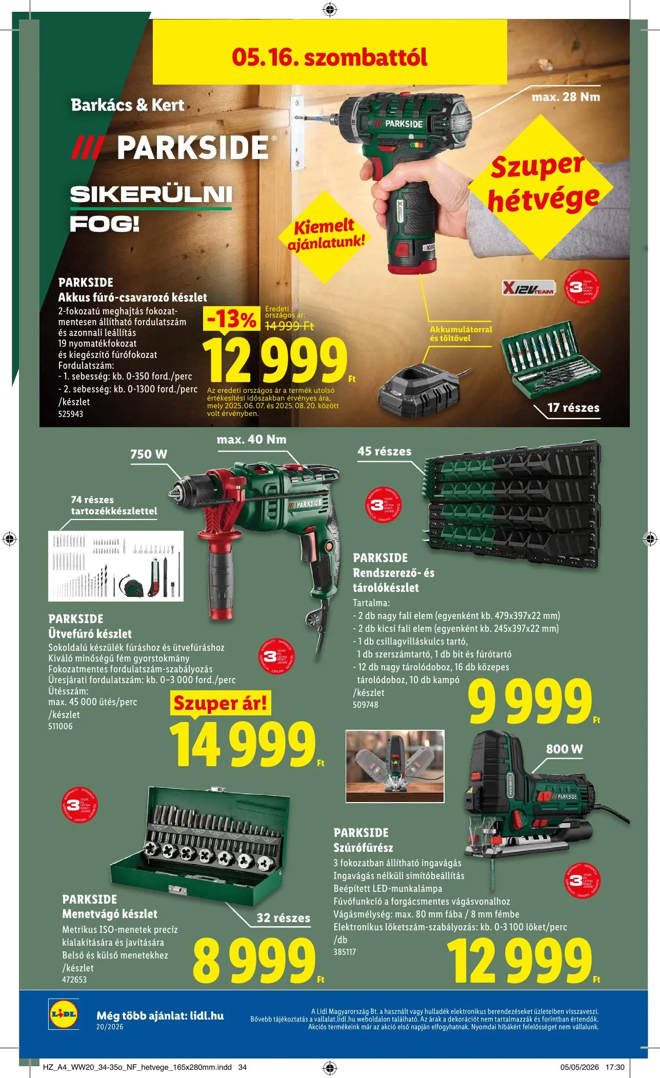 Lidl akciós újság 05.14–05.20 – 46. oldal