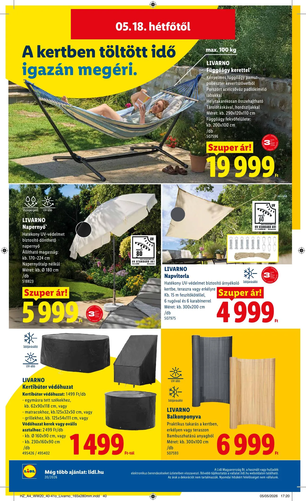 Lidl akciós újság 05.14–05.20 – 52. oldal
