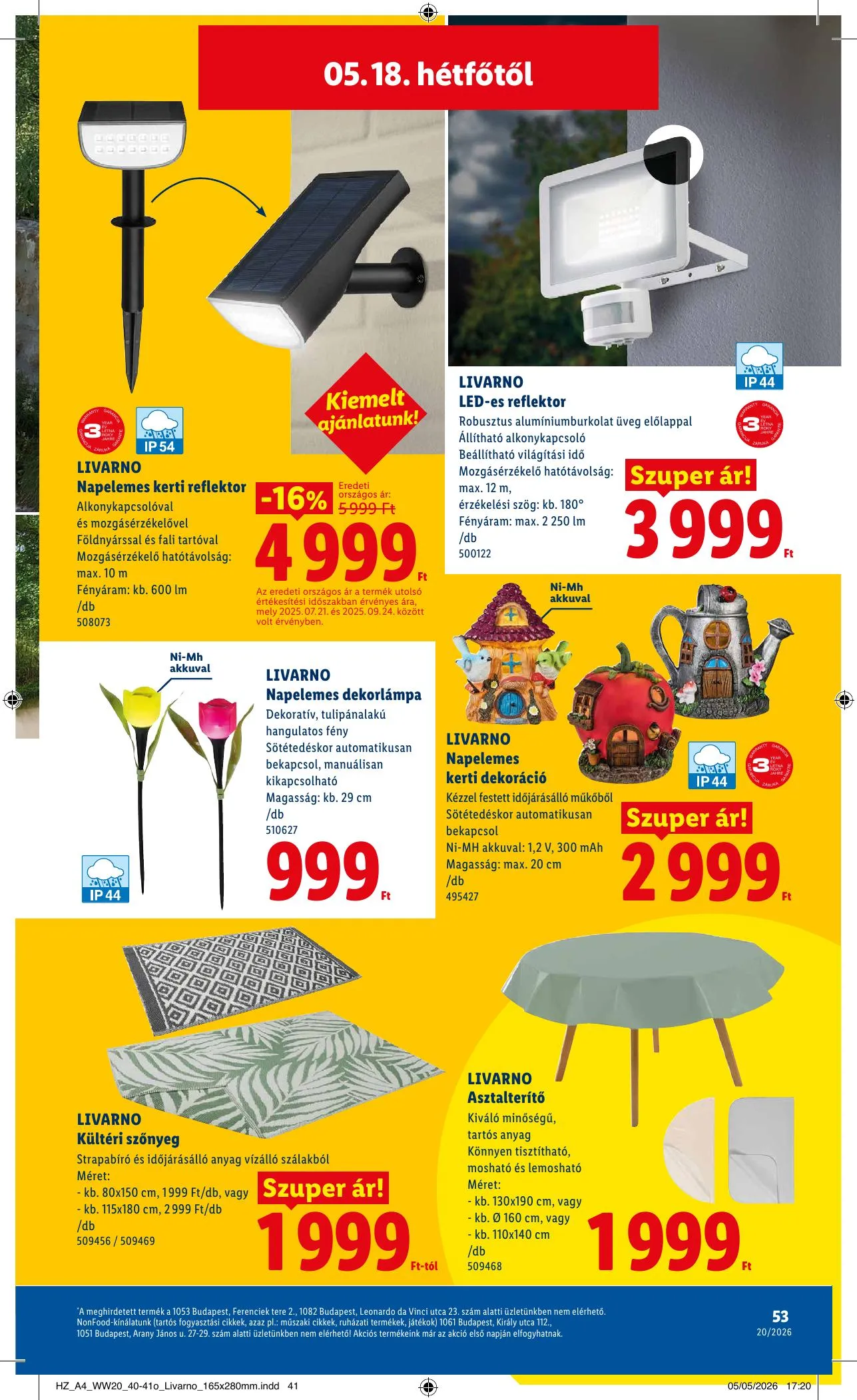 Lidl akciós újság 05.14–05.20 – 53. oldal