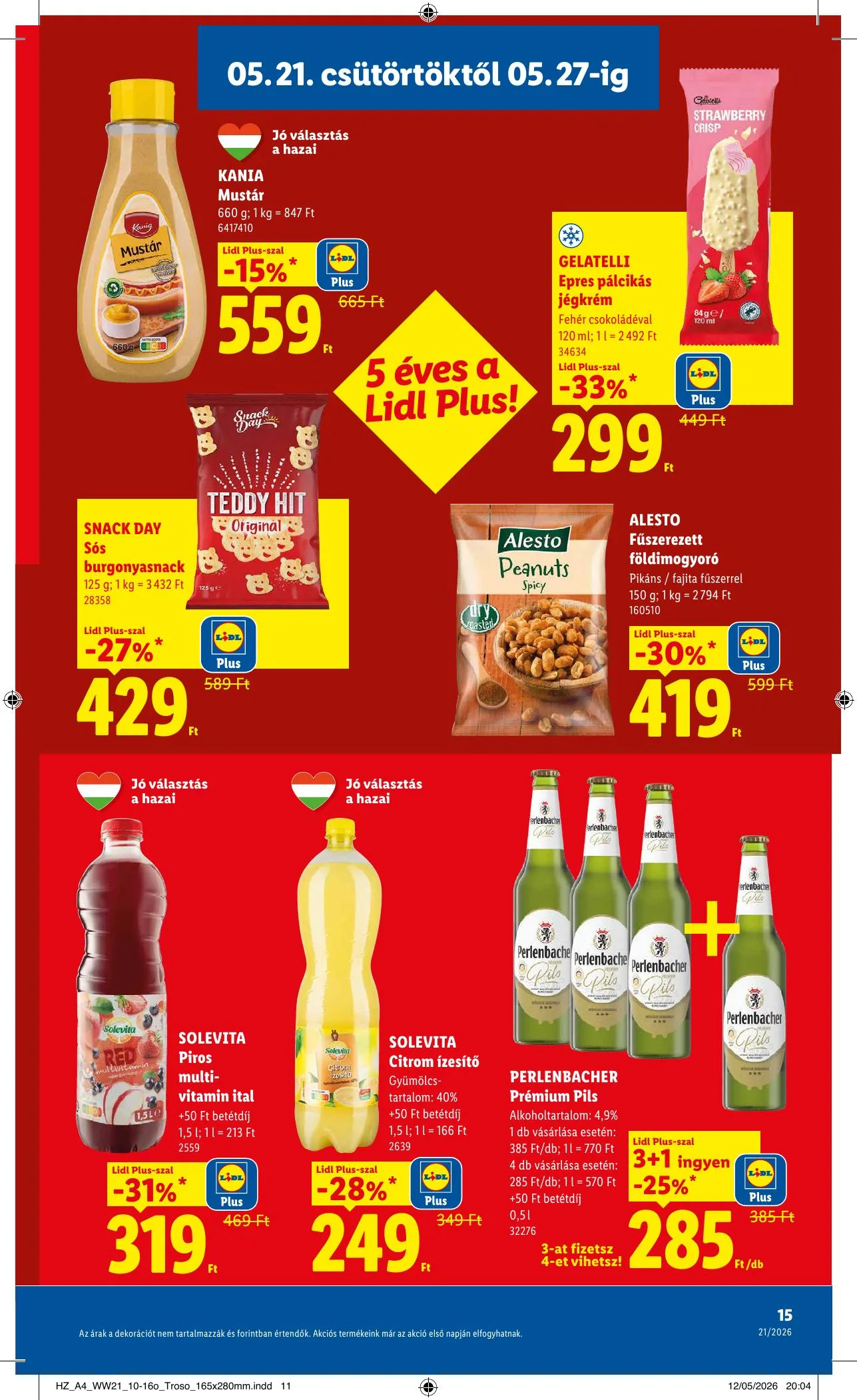 Lidl akciós újság 05.21–05.27 – 15. oldal