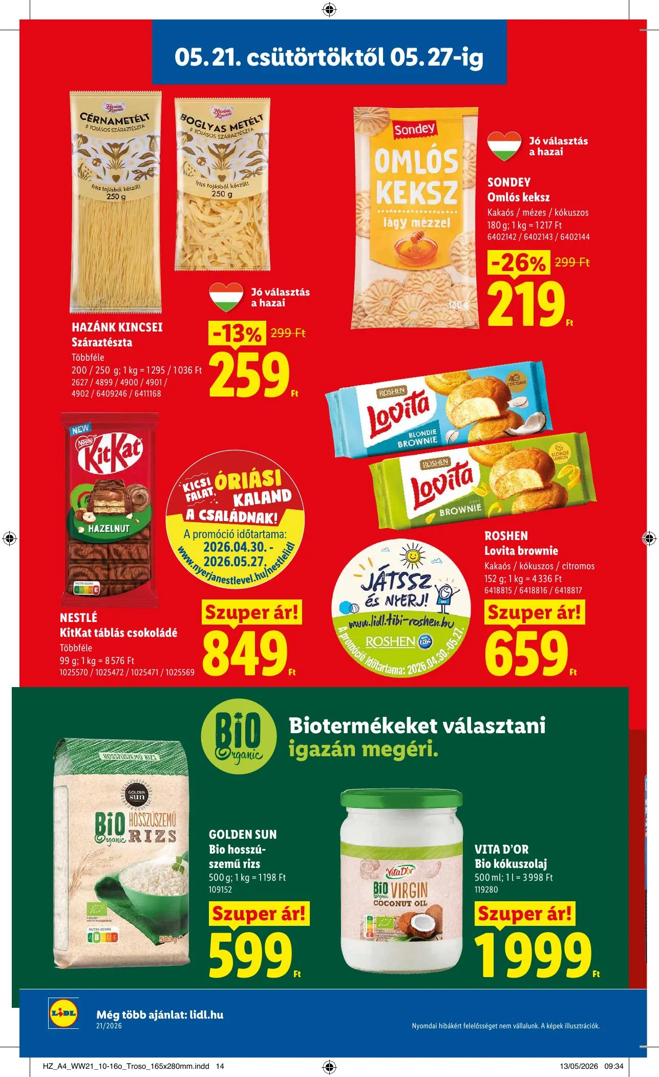 Lidl akciós újság 05.21–05.27 – 18. oldal