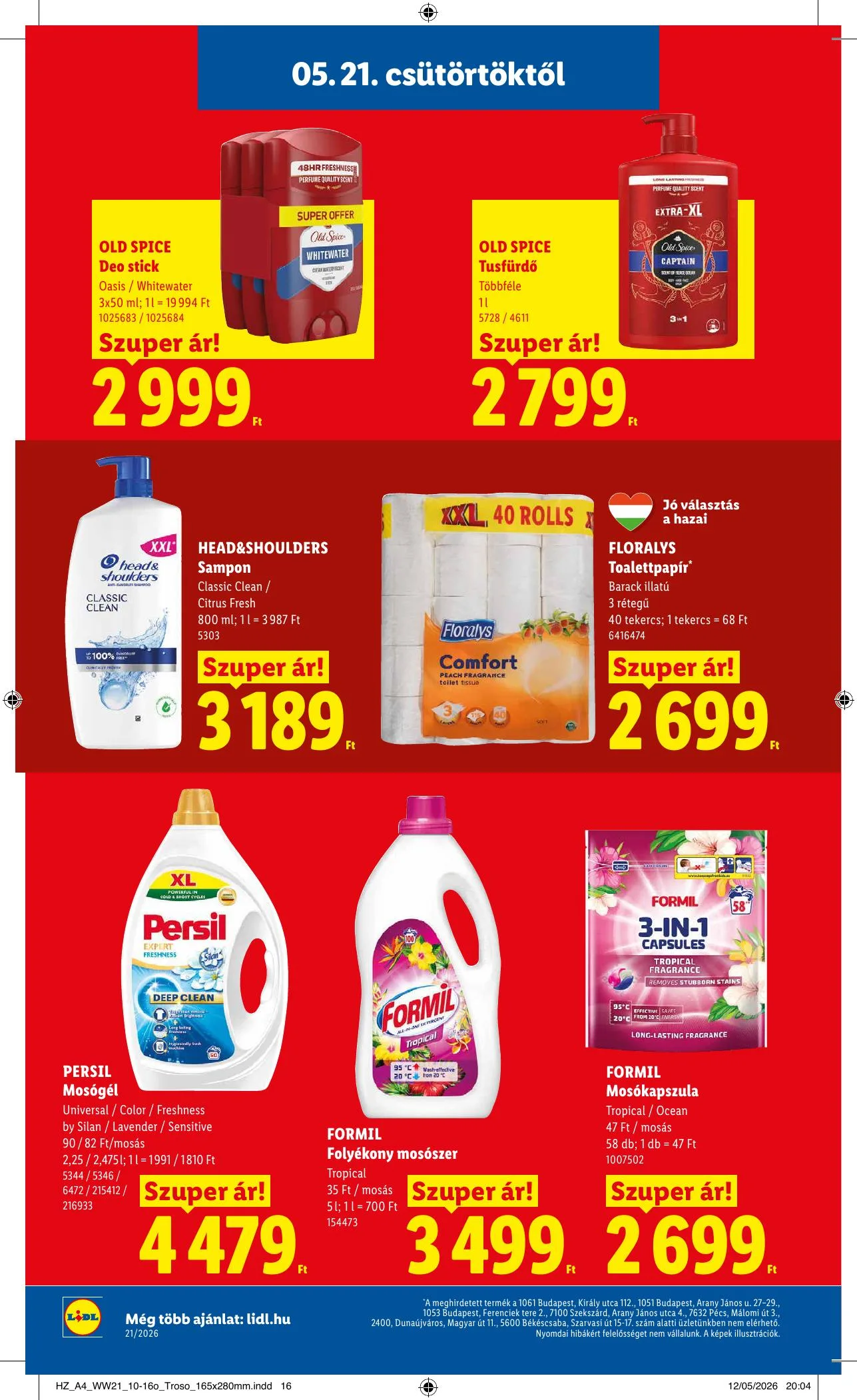 Lidl akciós újság 05.21–05.27 – 20. oldal