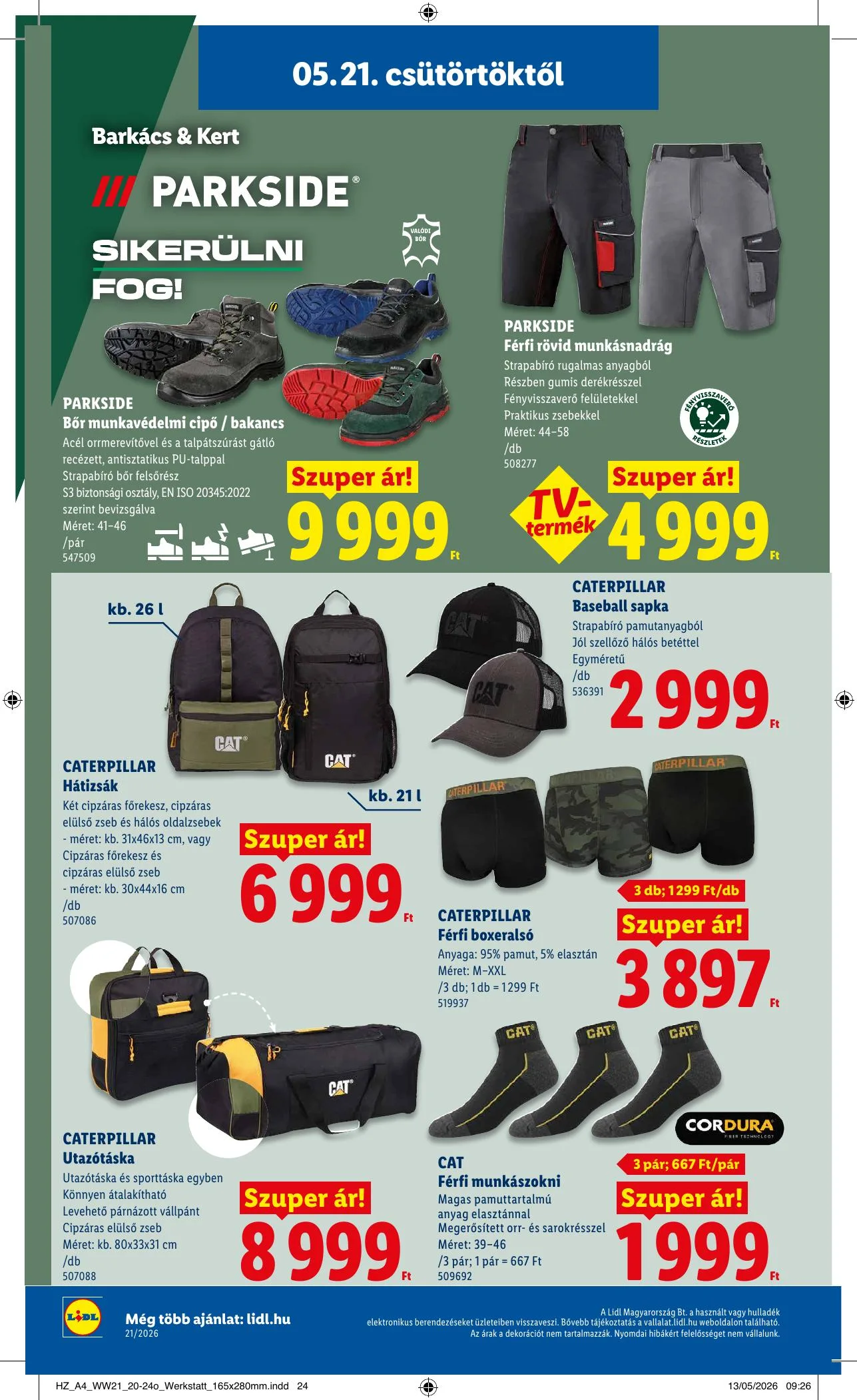 Lidl akciós újság 05.21–05.27 – 40. oldal