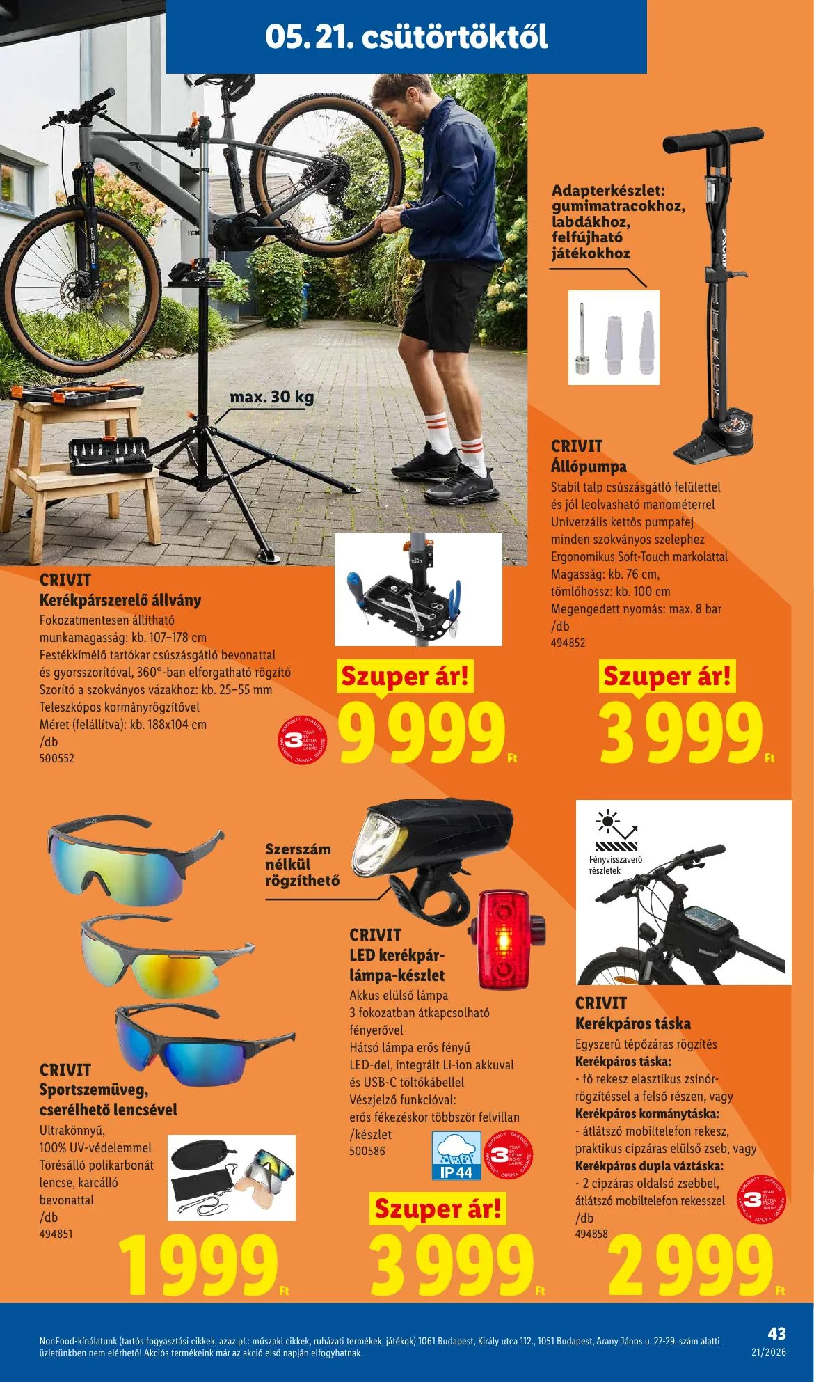 Lidl akciós újság 05.21–05.27 – 43. oldal