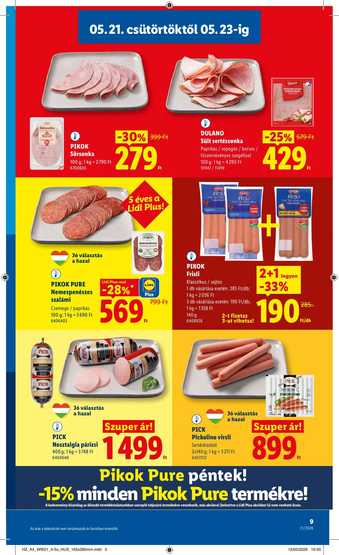 Lidl akciós újság 05.21–05.27 – 9. oldal