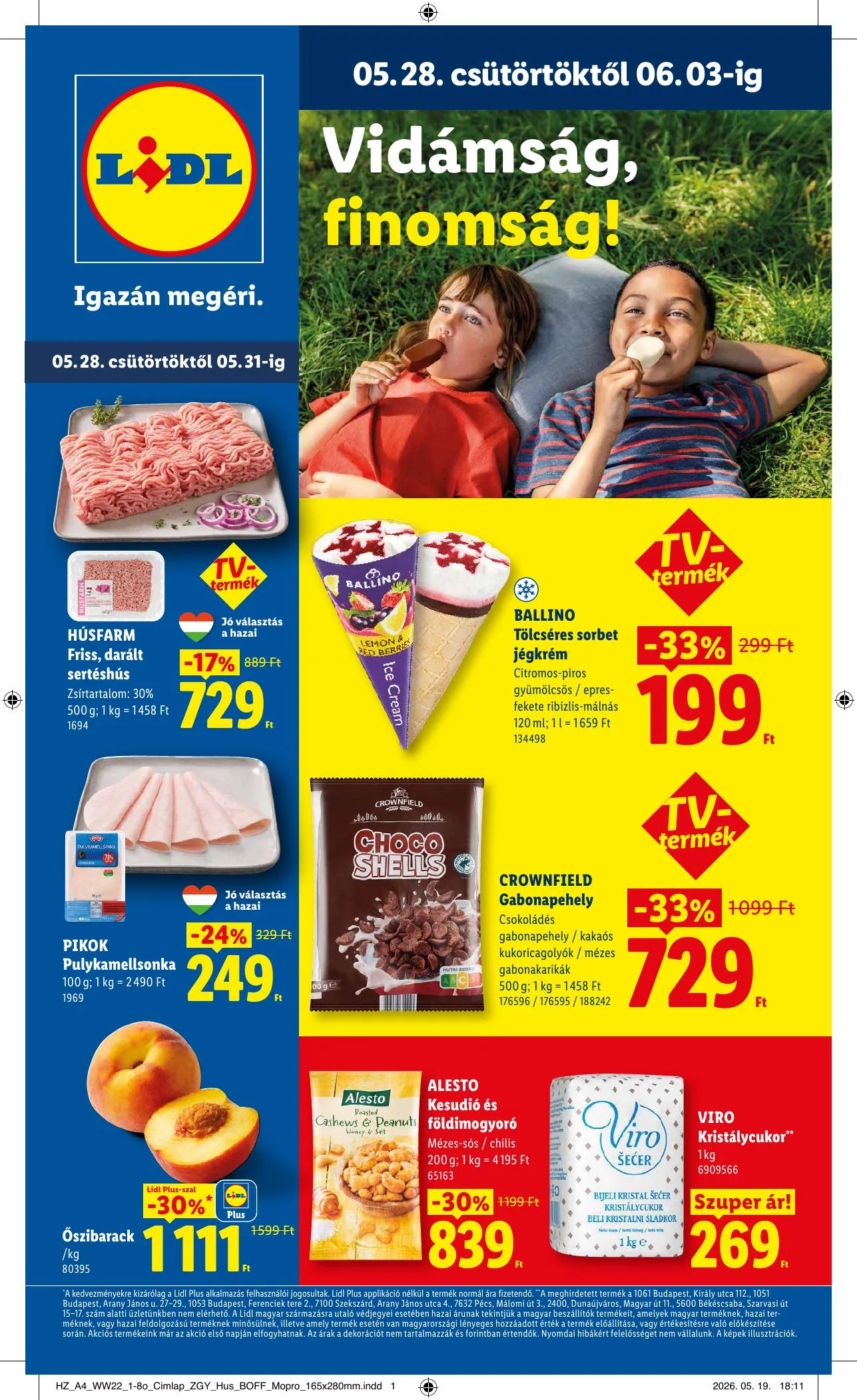 Lidl akciós újság 05.28–06.03