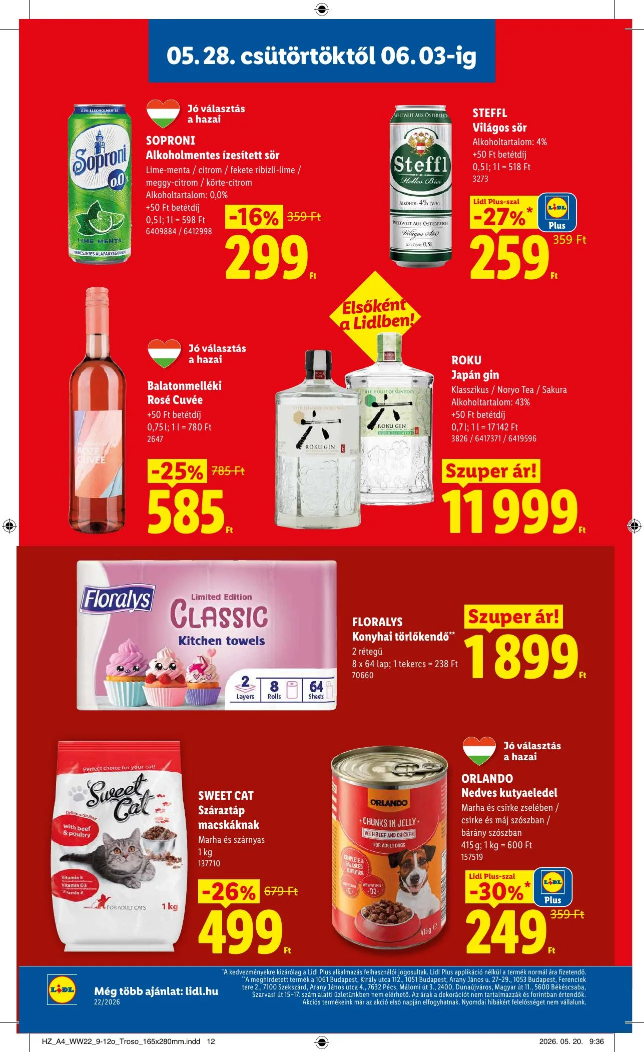 Lidl akciós újság 05.28–06.03 – 16. oldal