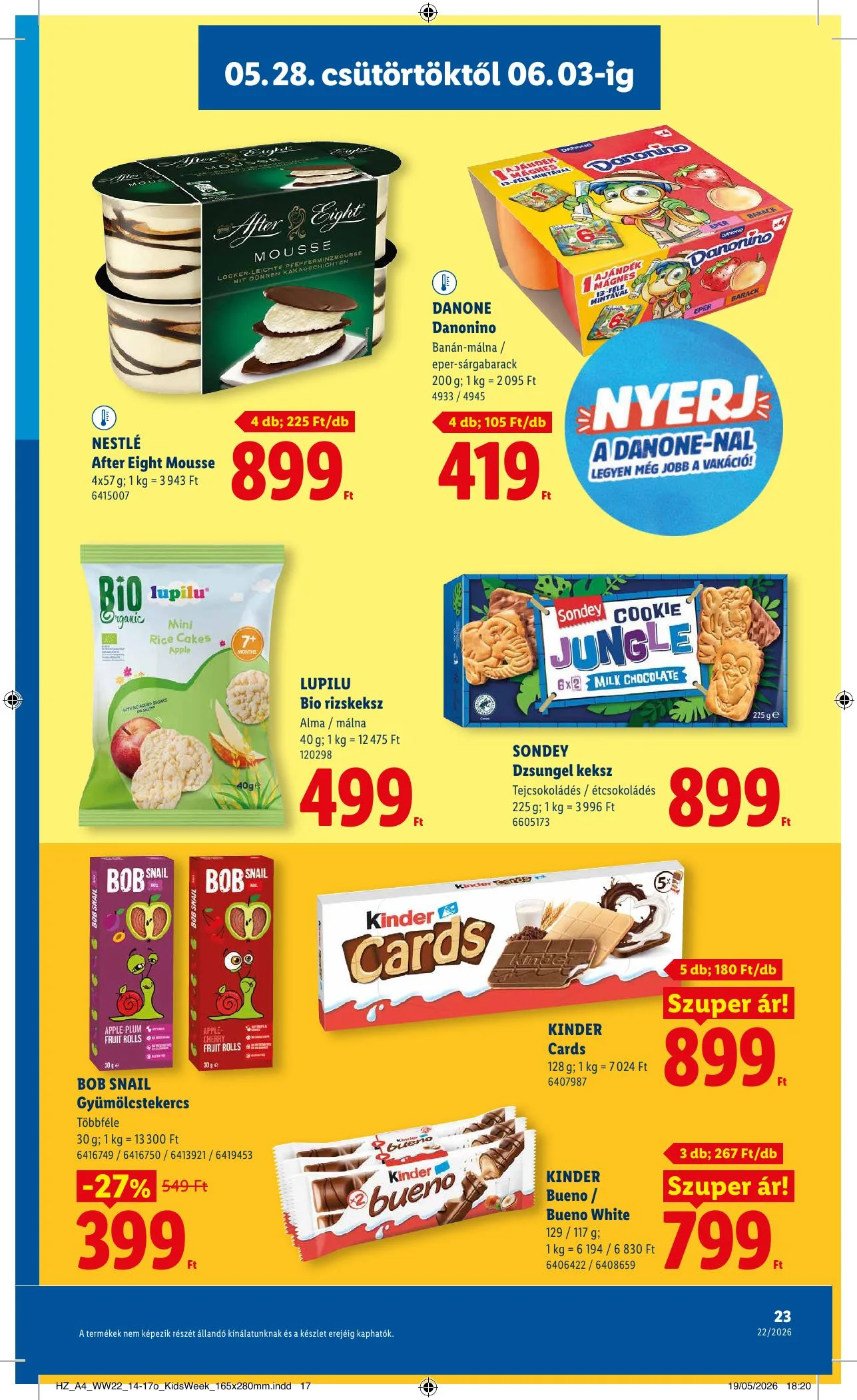Lidl akciós újság 05.28–06.03 – 23. oldal
