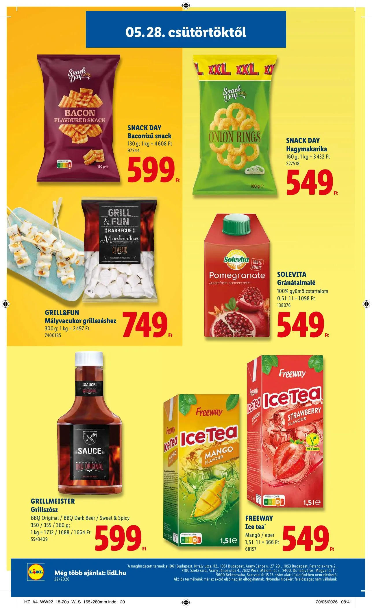 Lidl akciós újság 05.28–06.03 – 28. oldal