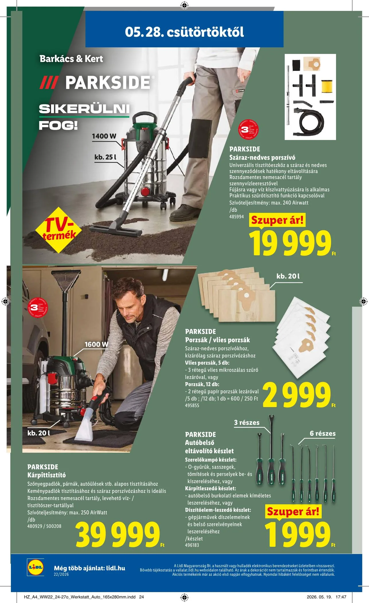 Lidl akciós újság 05.28–06.03 – 34. oldal