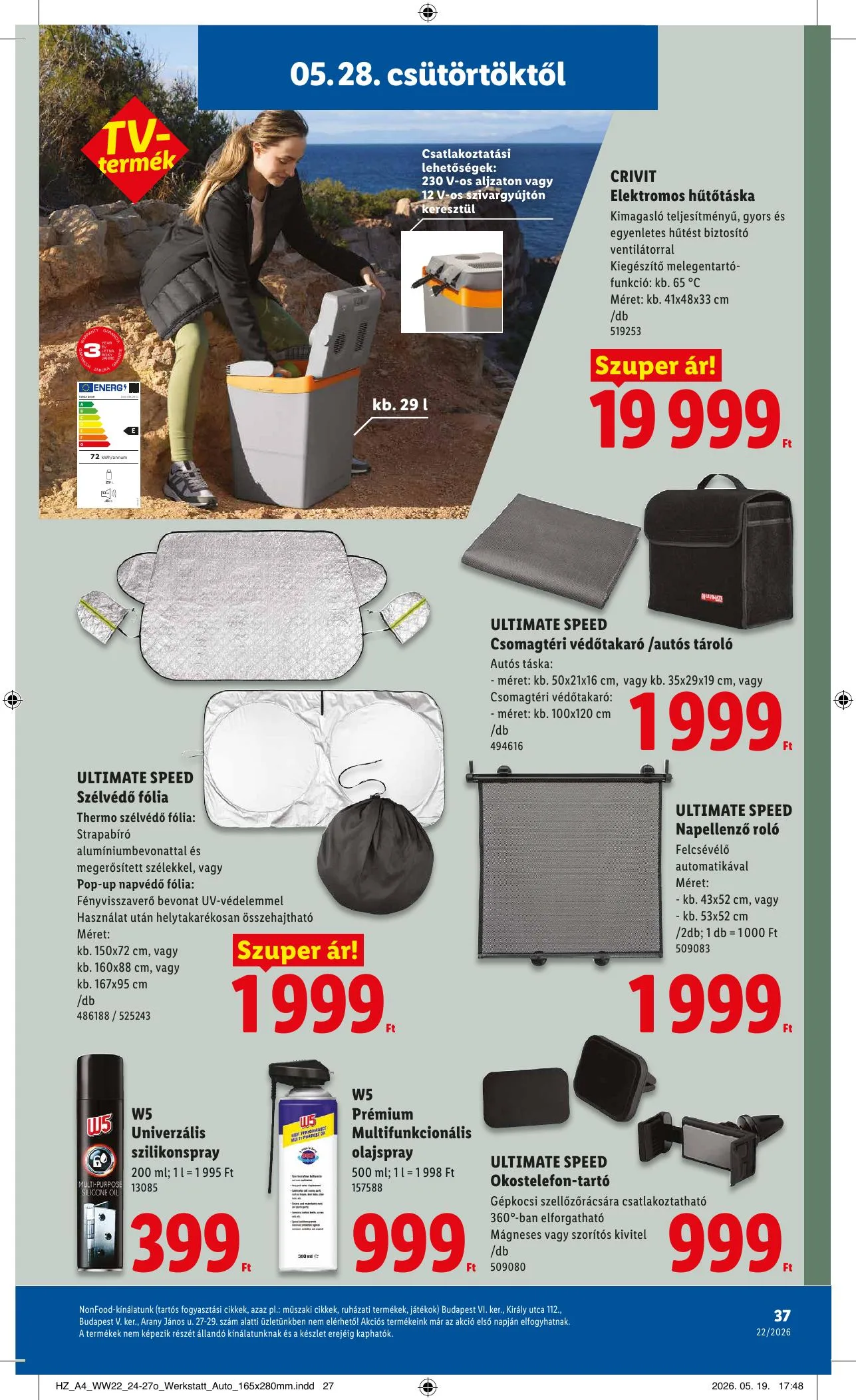 Lidl akciós újság 05.28–06.03 – 37. oldal