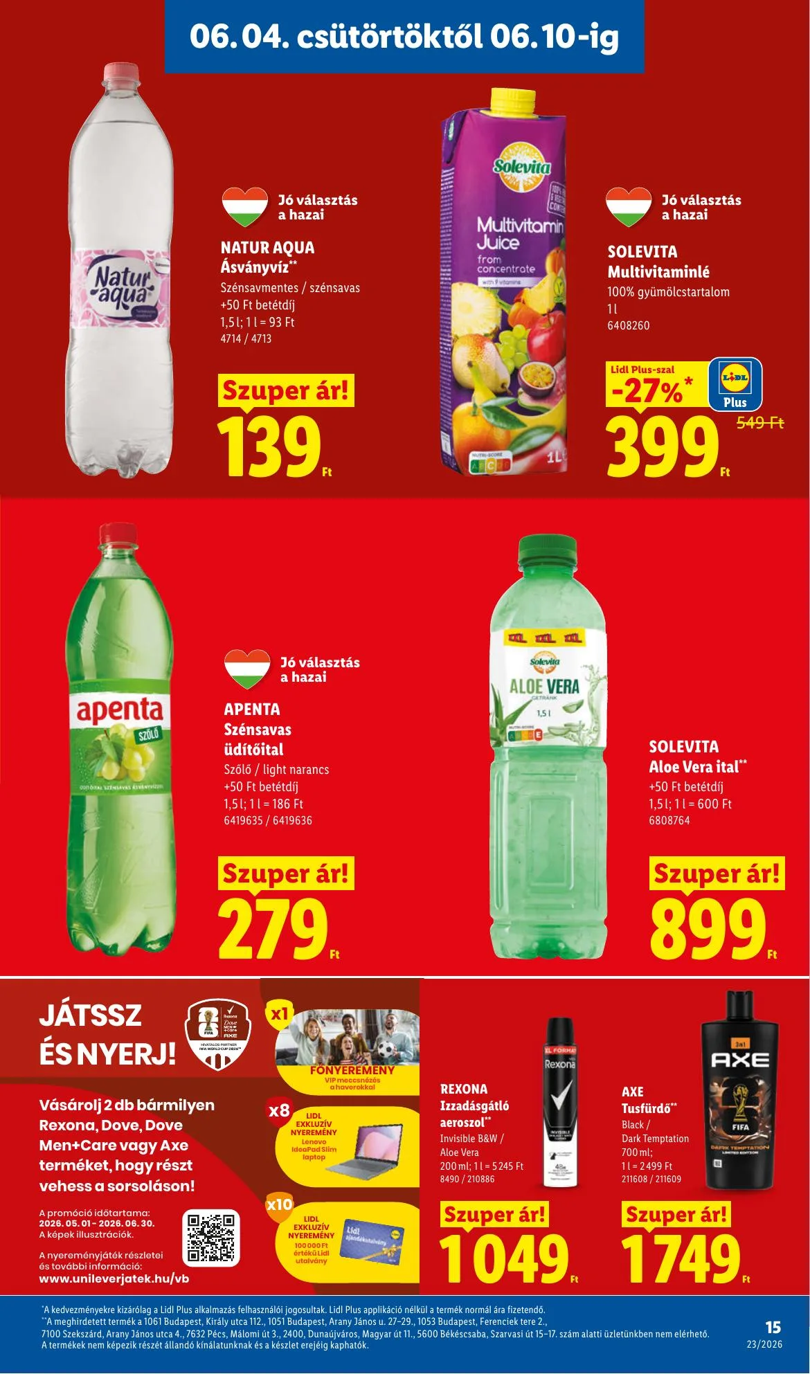 Lidl akciós újság 06.04–06.10 – 15. oldal