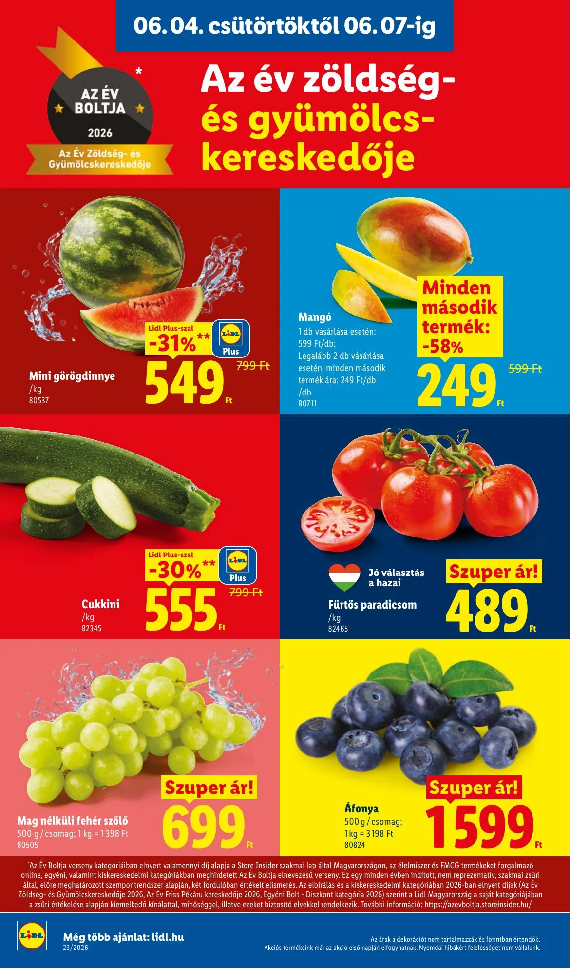 Lidl akciós újság 06.04–06.10 – 4. oldal