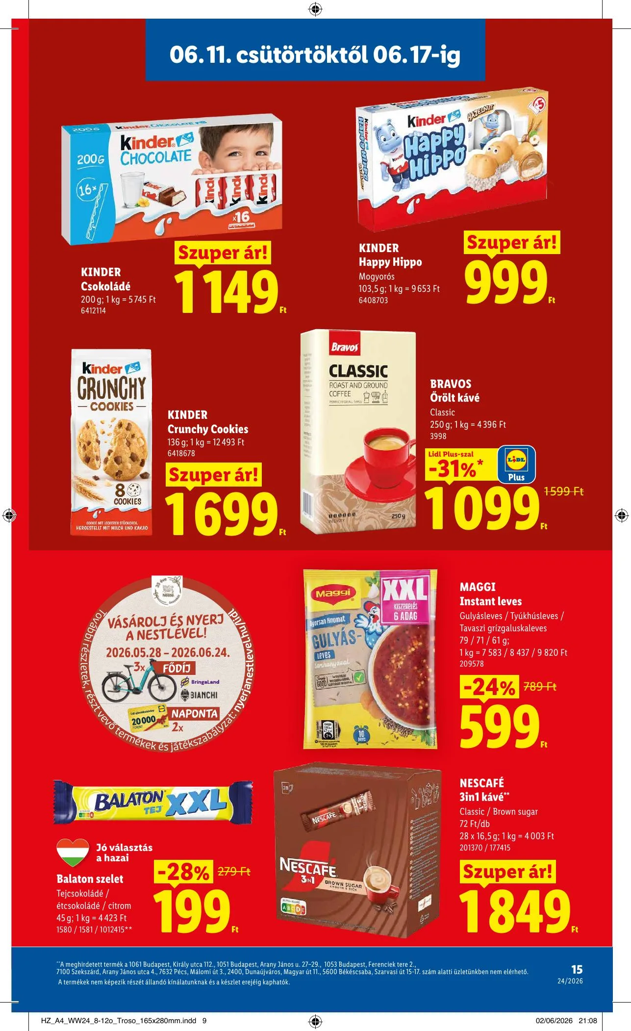 Lidl akciós újság 06.11–06.17 – 15. oldal
