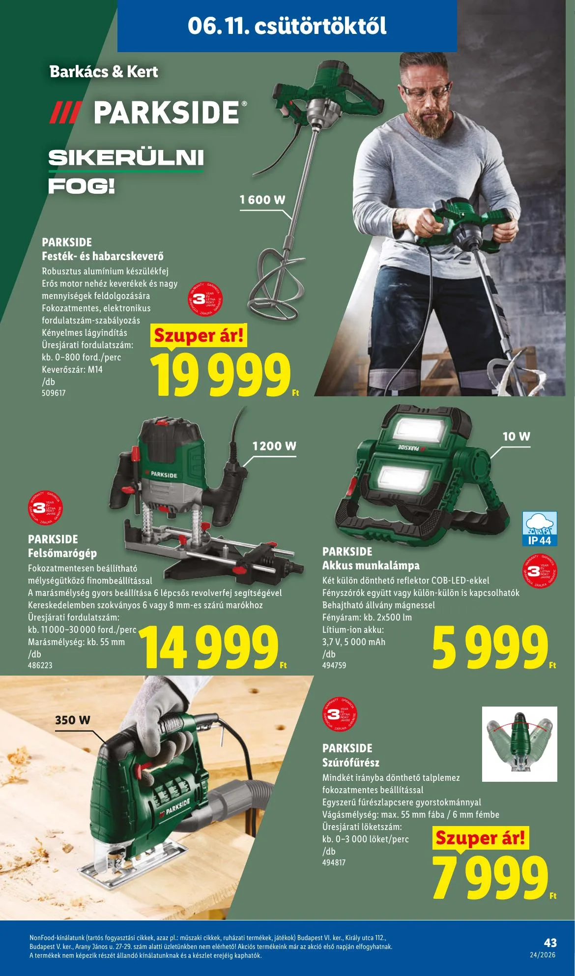 Lidl akciós újság 06.11–06.17 – 43. oldal