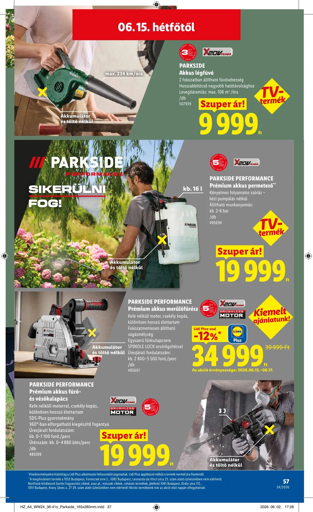 Lidl akciós újság 06.11–06.17 – 57. oldal