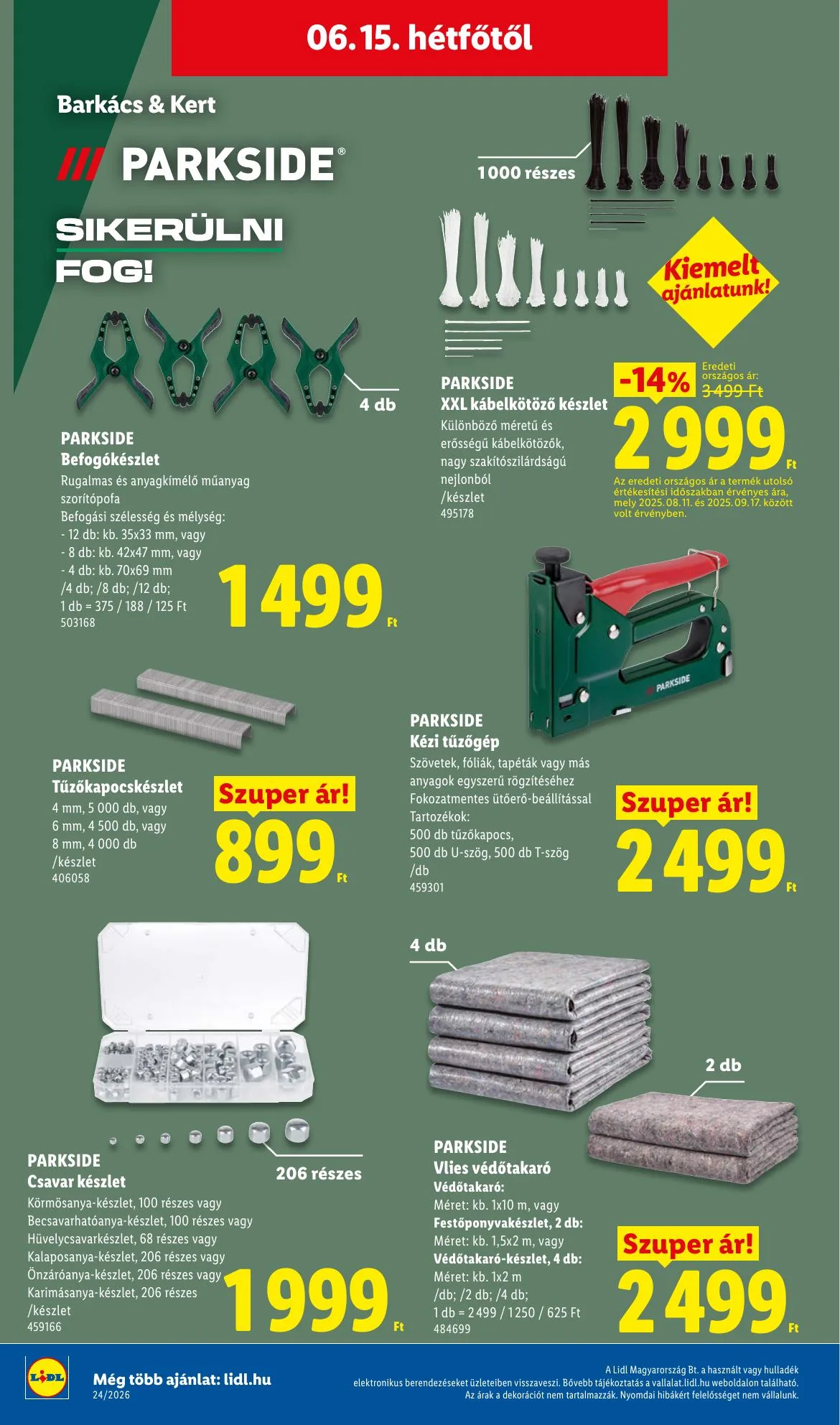 Lidl akciós újság 06.11–06.17 – 62. oldal