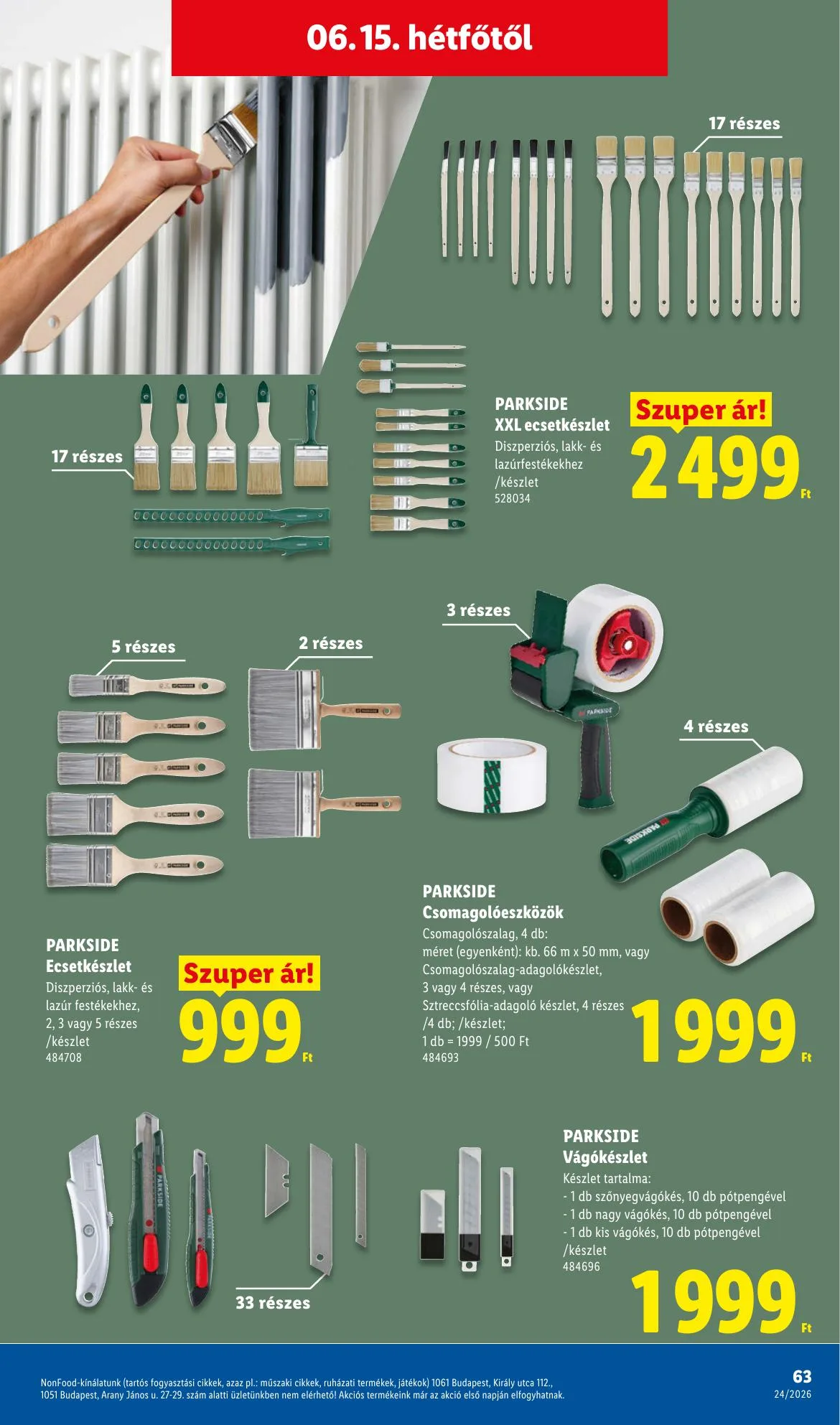 Lidl akciós újság 06.11–06.17 – 63. oldal