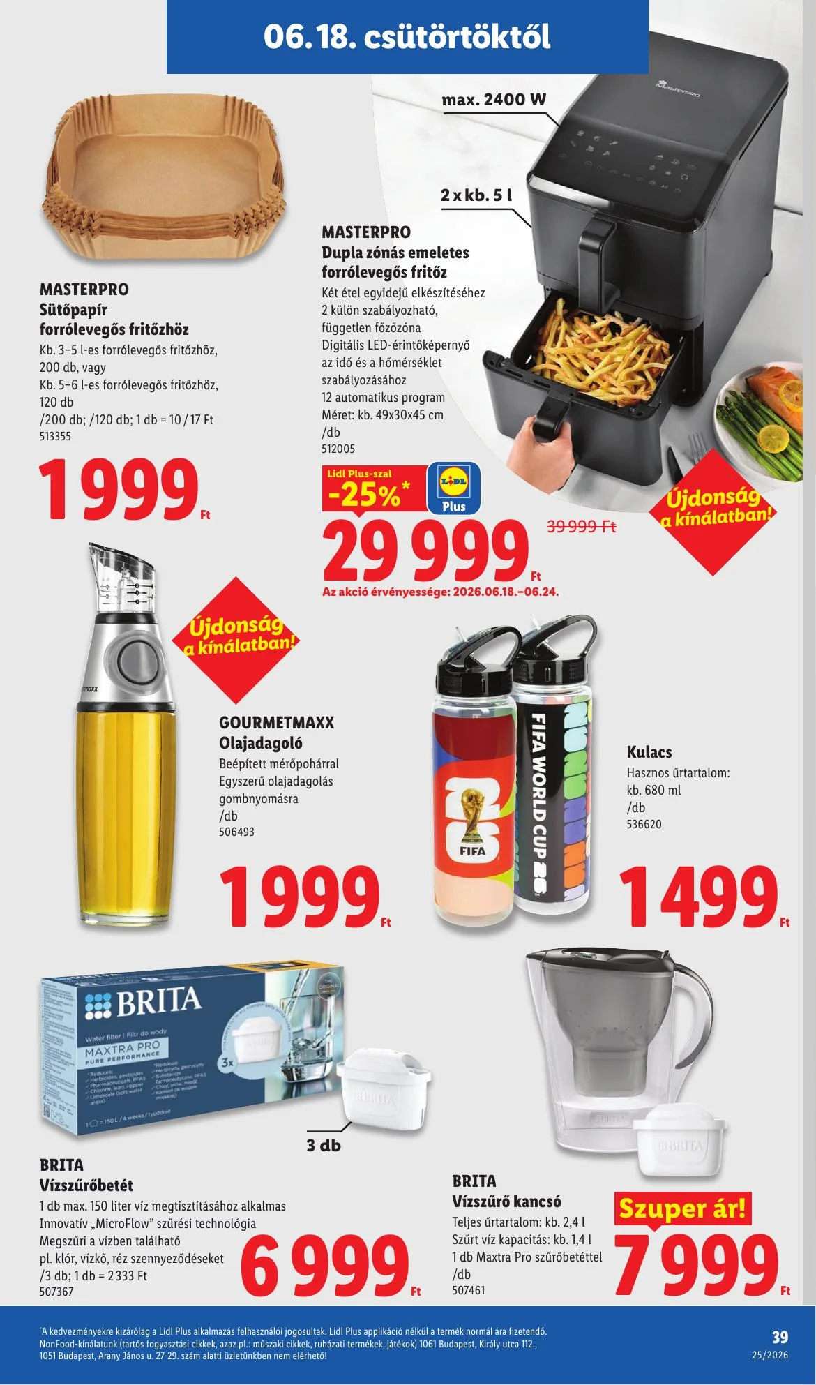 Lidl akciós újság 06.18–06.24 – 39. oldal