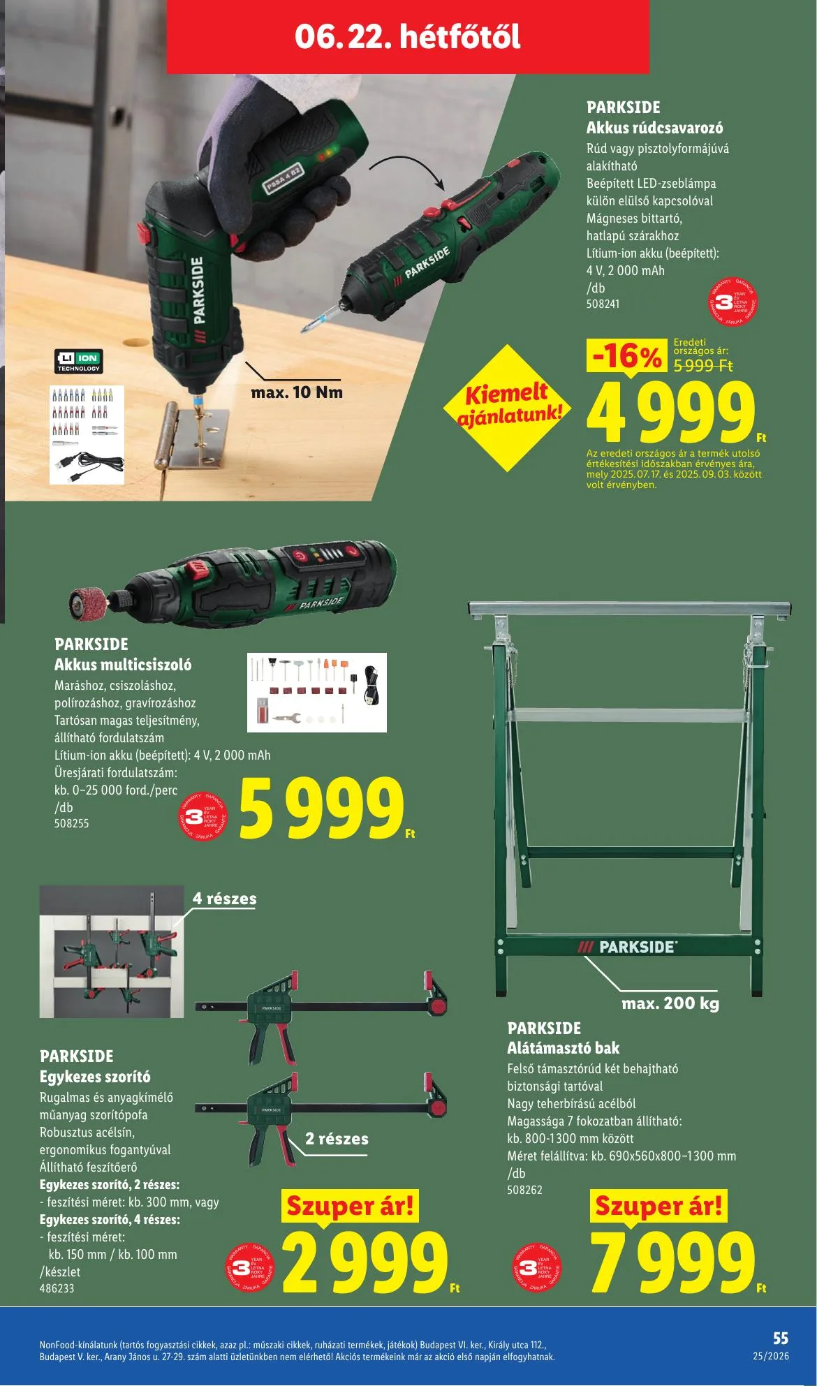 Lidl akciós újság 06.18–06.24 – 55. oldal