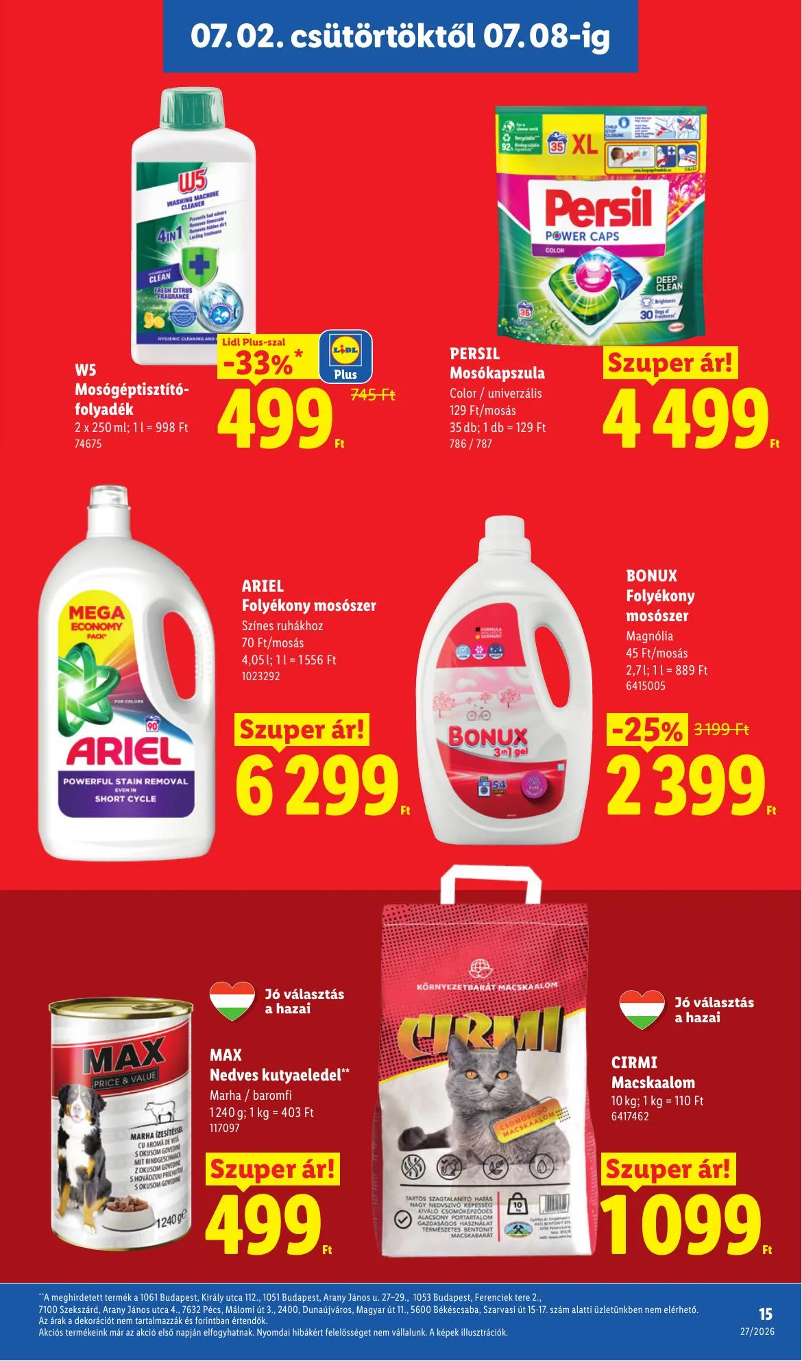 Lidl akciós újság 07.02–07.08 – 15. oldal
