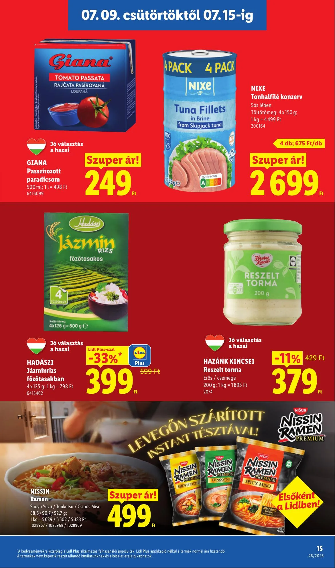 Lidl akciós újság 07.09–07.15 – 15. oldal